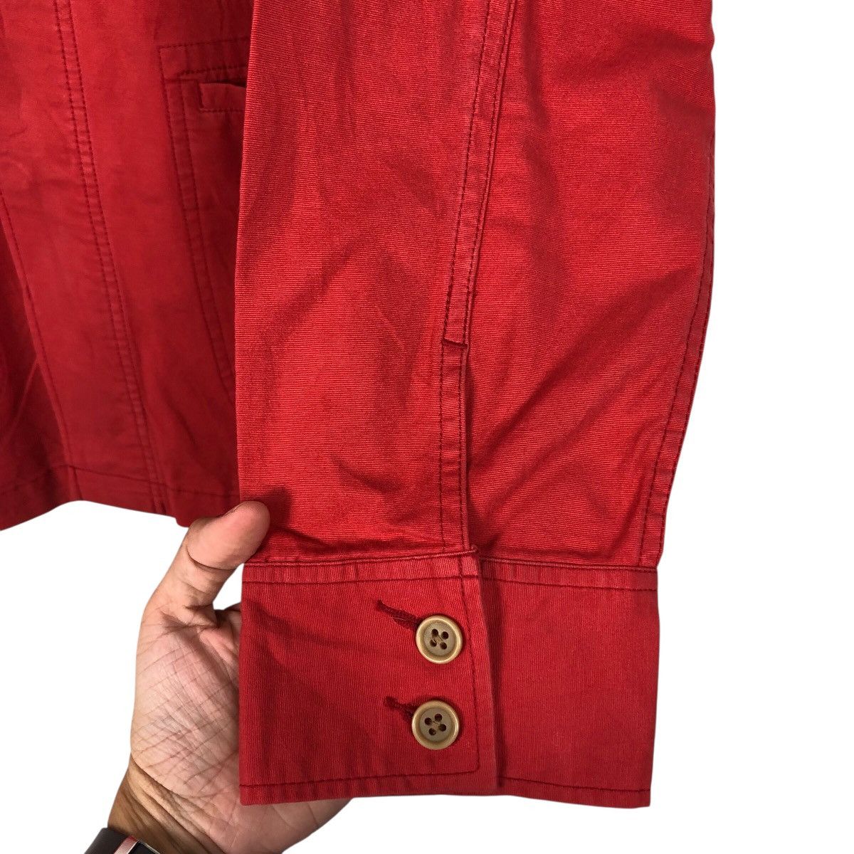 Chaps Ralph Lauren × Japanese Brand Rich Red Vintage Chore Jacket Duck Canvas Chaps Ralph Lauren Size US M / EU 48-50 / 2 - 16 Thumbnail