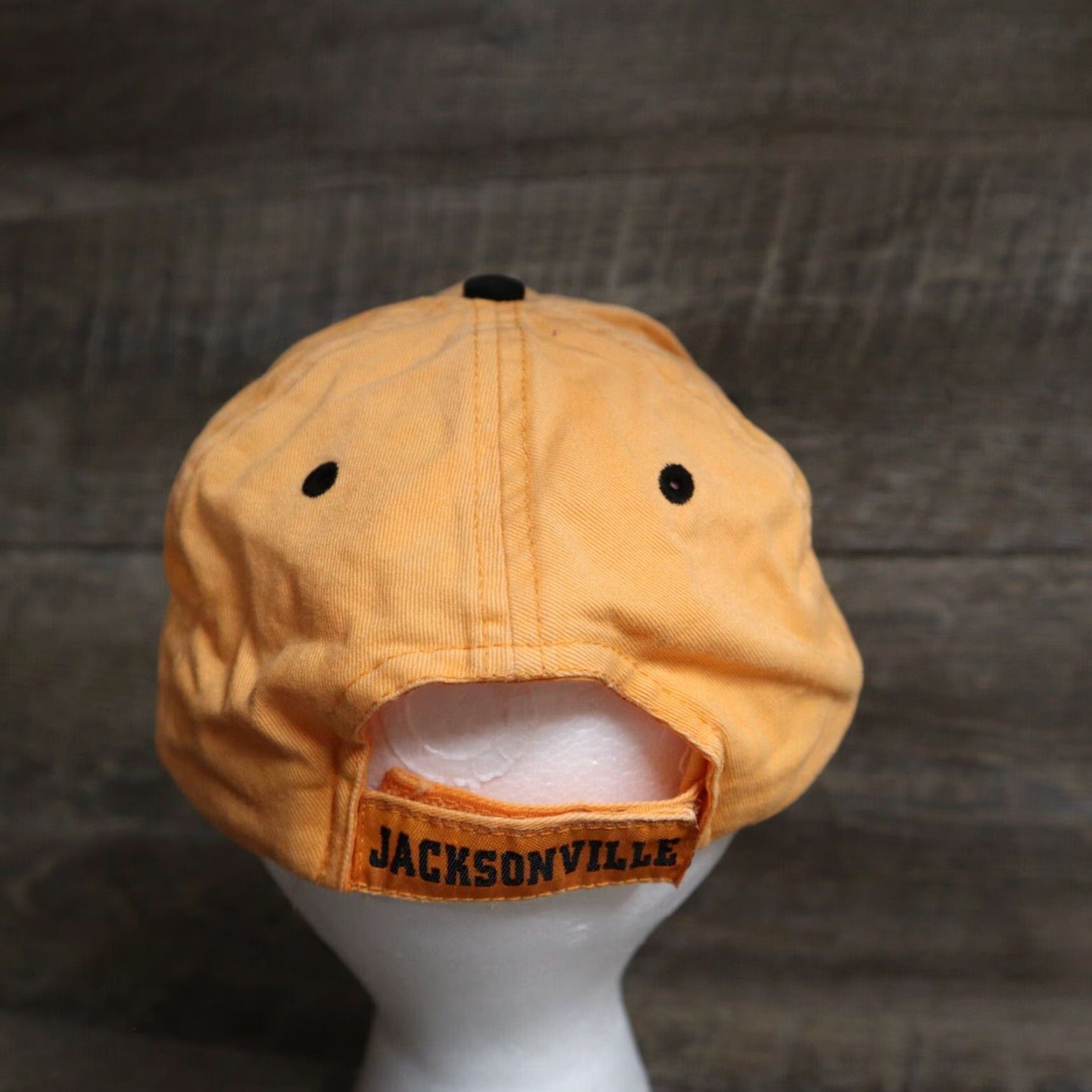 Vintage JACKSONVILLE Florida Orange Adjustable Adult Baseball Cap Hat Mens Baseball Cap Orange Beach Theme Velcro Strap Fahrenheit headwear company Adjustable Size ONE SIZE - 5 Thumbnail