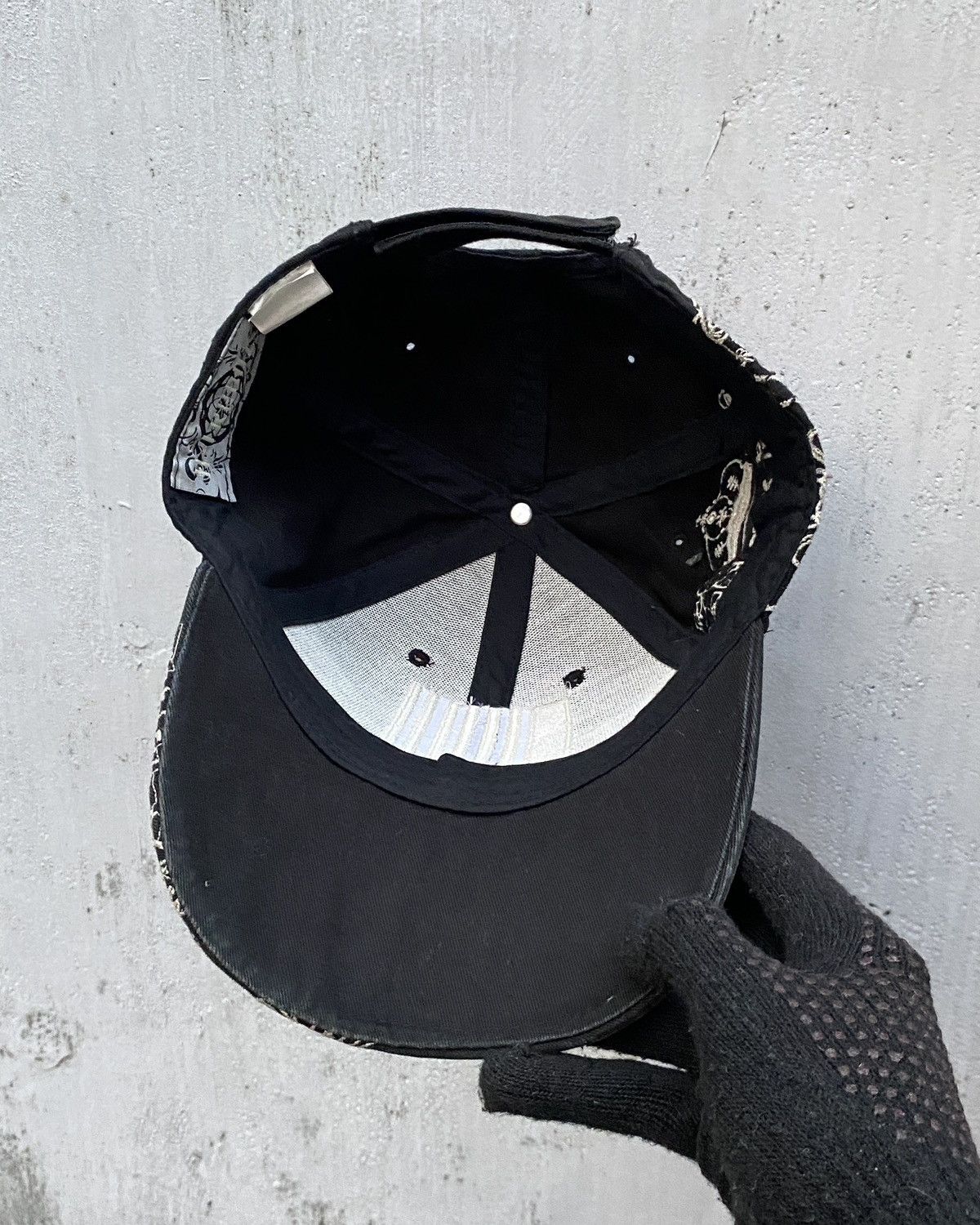 Japanese Brand Ajm Headwear 'AT800 Chrome Hearts lookalike' Cap - Black Size ONE SIZE - 4 Thumbnail
