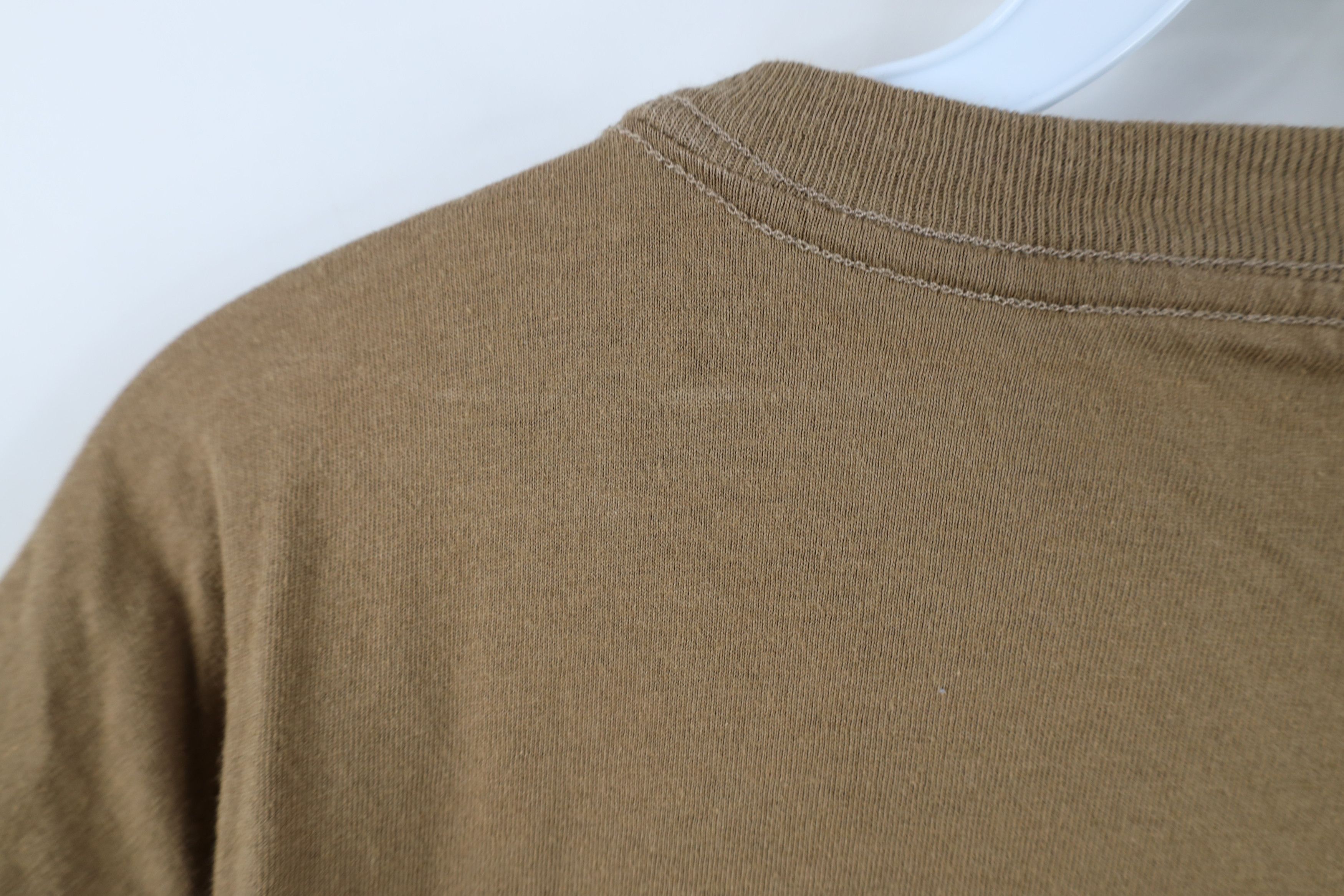 Vintage Vintage 90s Streetwear Blank Short Sleeve T-Shirt Brown USA Size US L / EU 52-54 / 3 - 9 Thumbnail