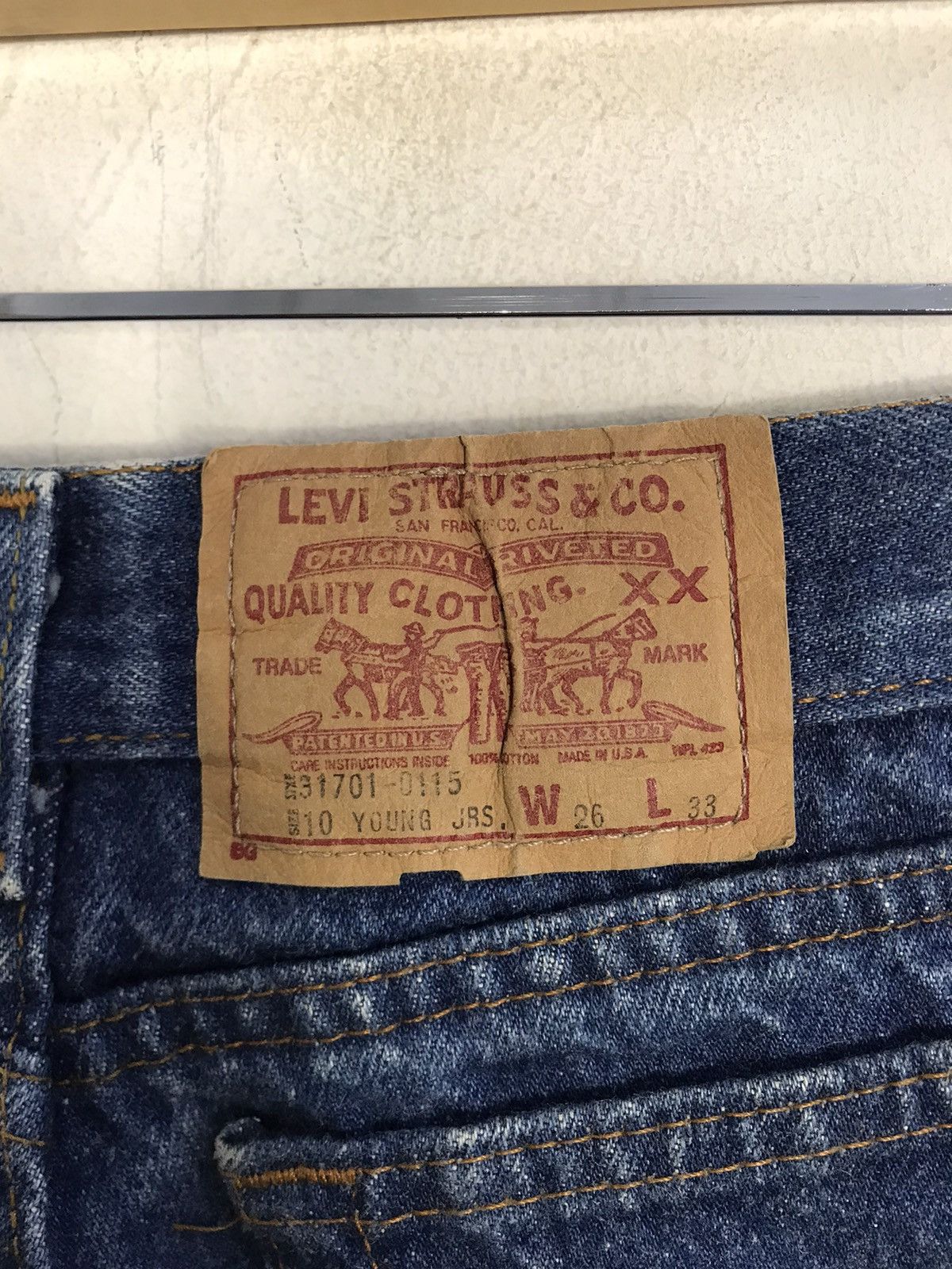 Levi's Vintage Clothing Rare Levi's Lot 701 31701 0115 4155 Denim Jeans Junior Size 25" / US 0 / IT 36 - 8 Thumbnail