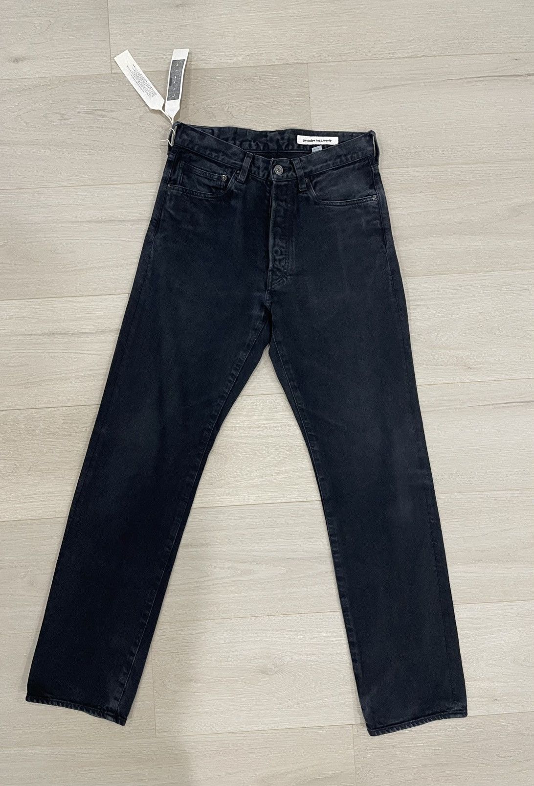 cottle Cottle C.T.L Straight Denim Jeans 12oz Asagi Black - Size 1 Size US 28 / EU 44 - 3 Thumbnail