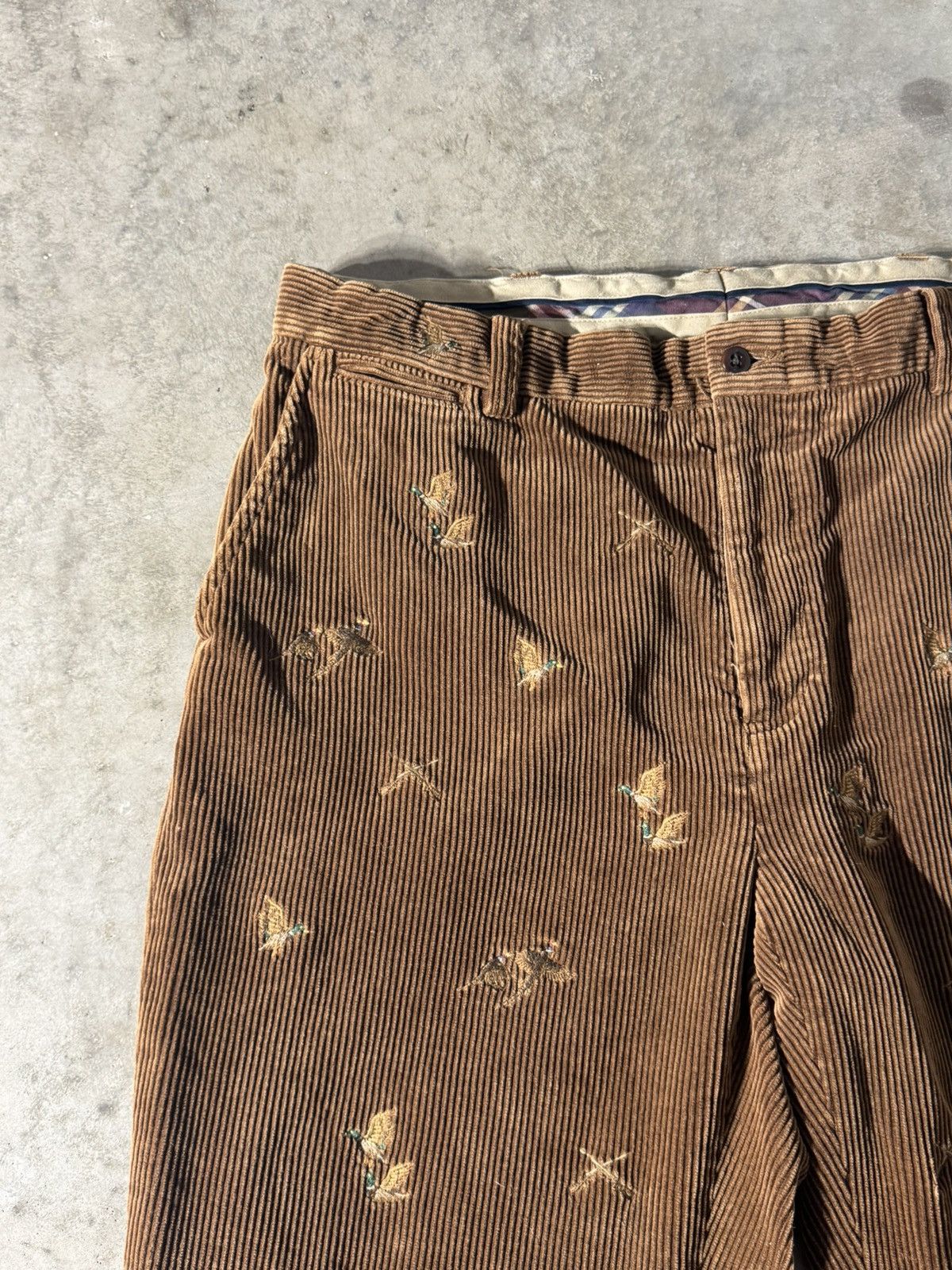 Polo Ralph Lauren × Vintage Vintage Polo Pants Men’s 36x32 Mallard Duck Hunting Brown Size US 36 / EU 52 - 2 Thumbnail