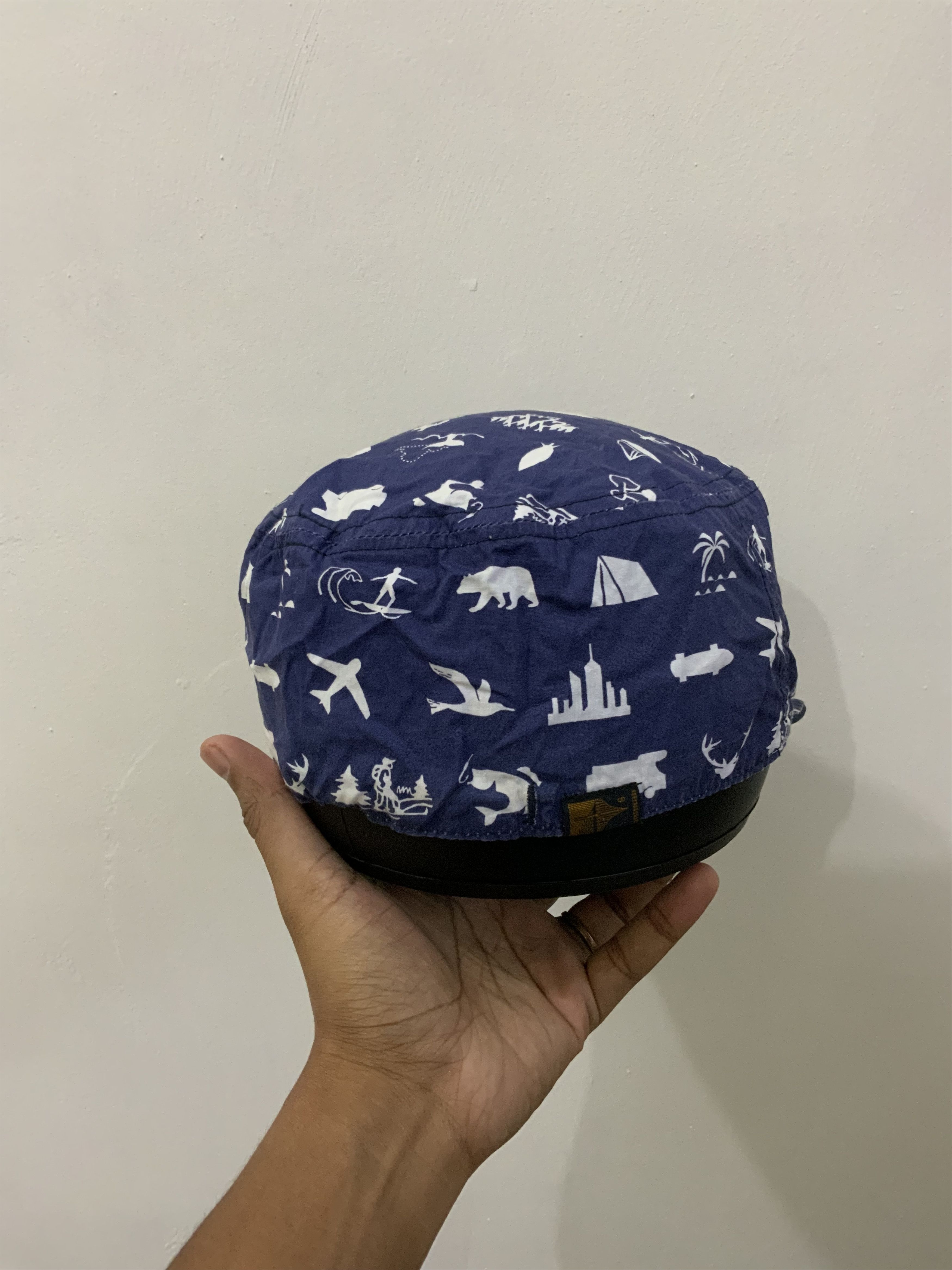 Japanese Brand Indigo Patchwork Art Reversible Hat Cap Size ONE SIZE - 4 Thumbnail