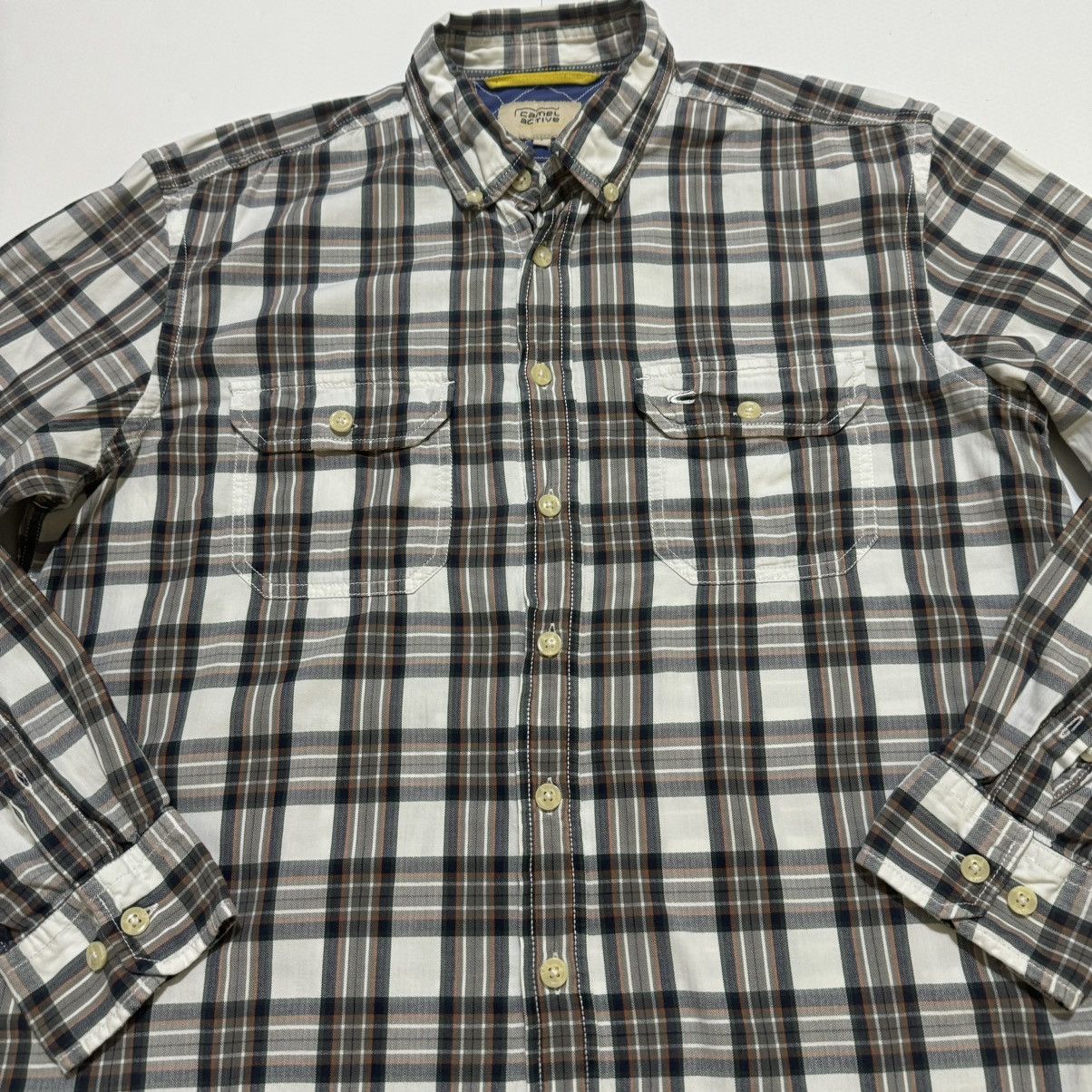 camel active Camel Active Men’s Shirt Multicoloured Regular Fit Button Up Size US L / EU 52-54 / 3 - 2 Thumbnail