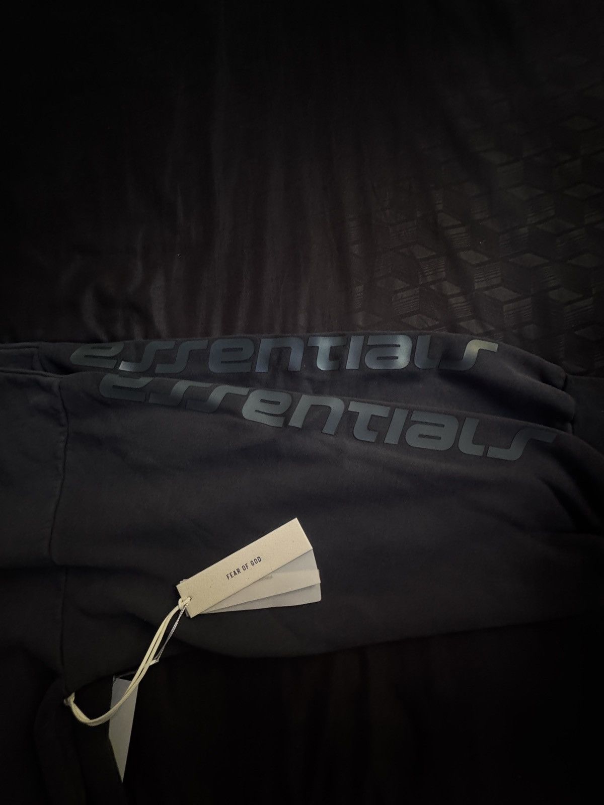 Essentials {Black Holiday 'Los Angeles' Heavy Fleece Cropped Sweatshirt Size US XL / EU 56 / 4 - 5 Thumbnail