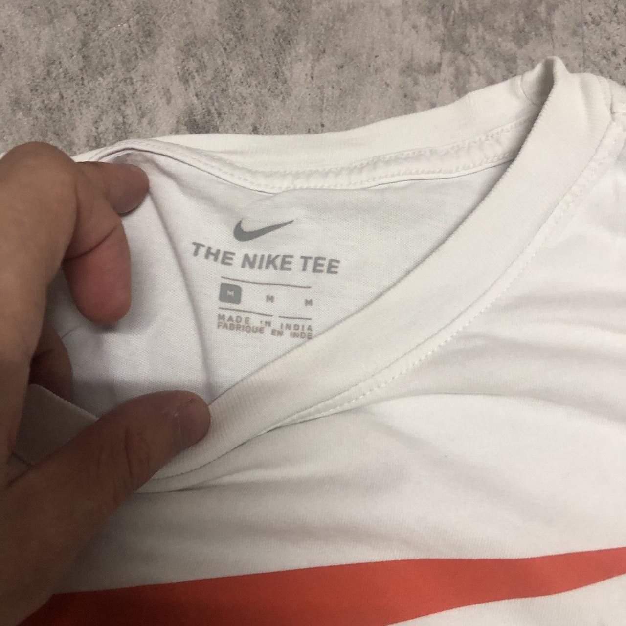 Nike Nike white and red cotton t-shirt Size US M / EU 48-50 / 2 - 4 Thumbnail