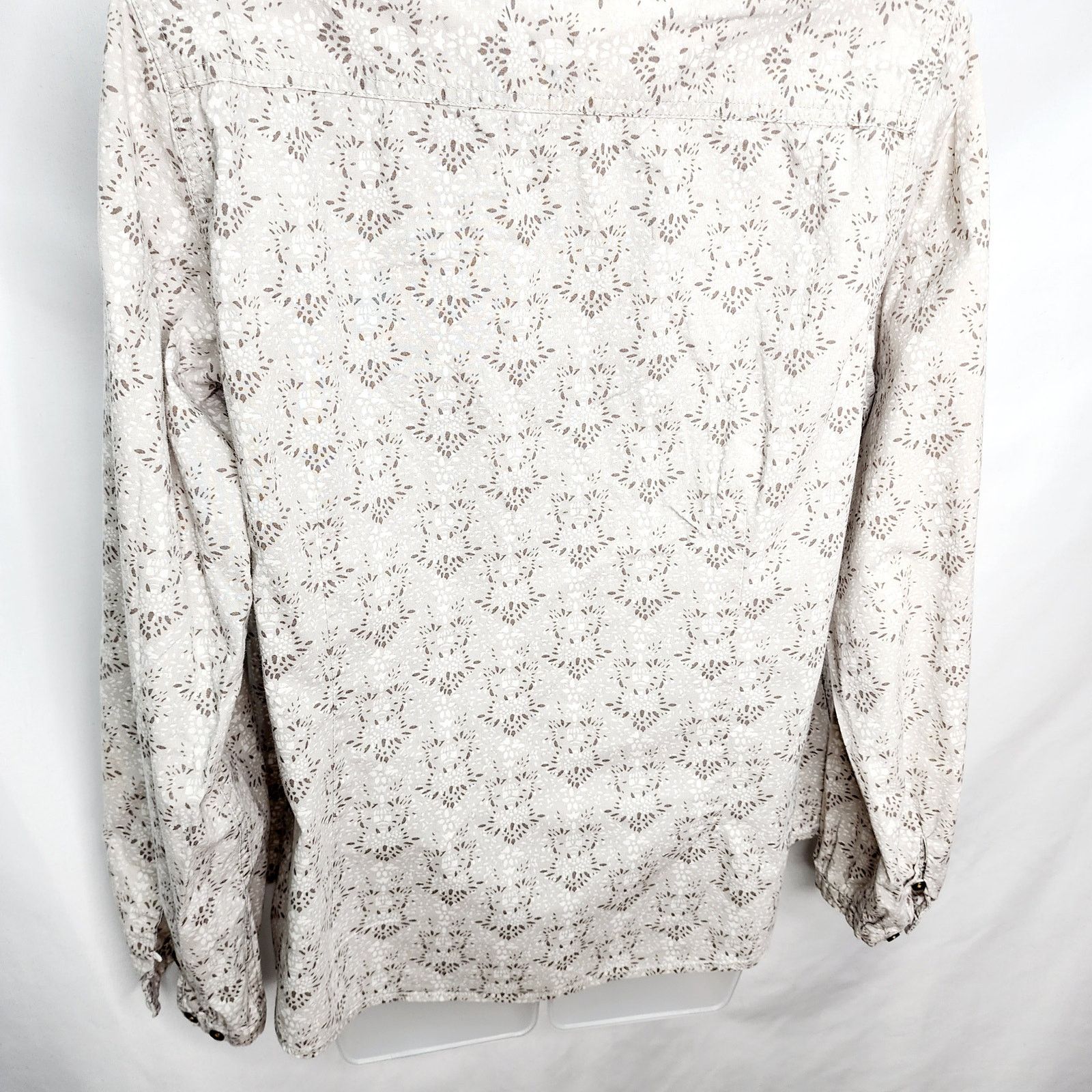 Other Bit & Brindle V Neck Cotton Pleated Front Shirt Size L / US 10 / IT 46 - 12 Thumbnail
