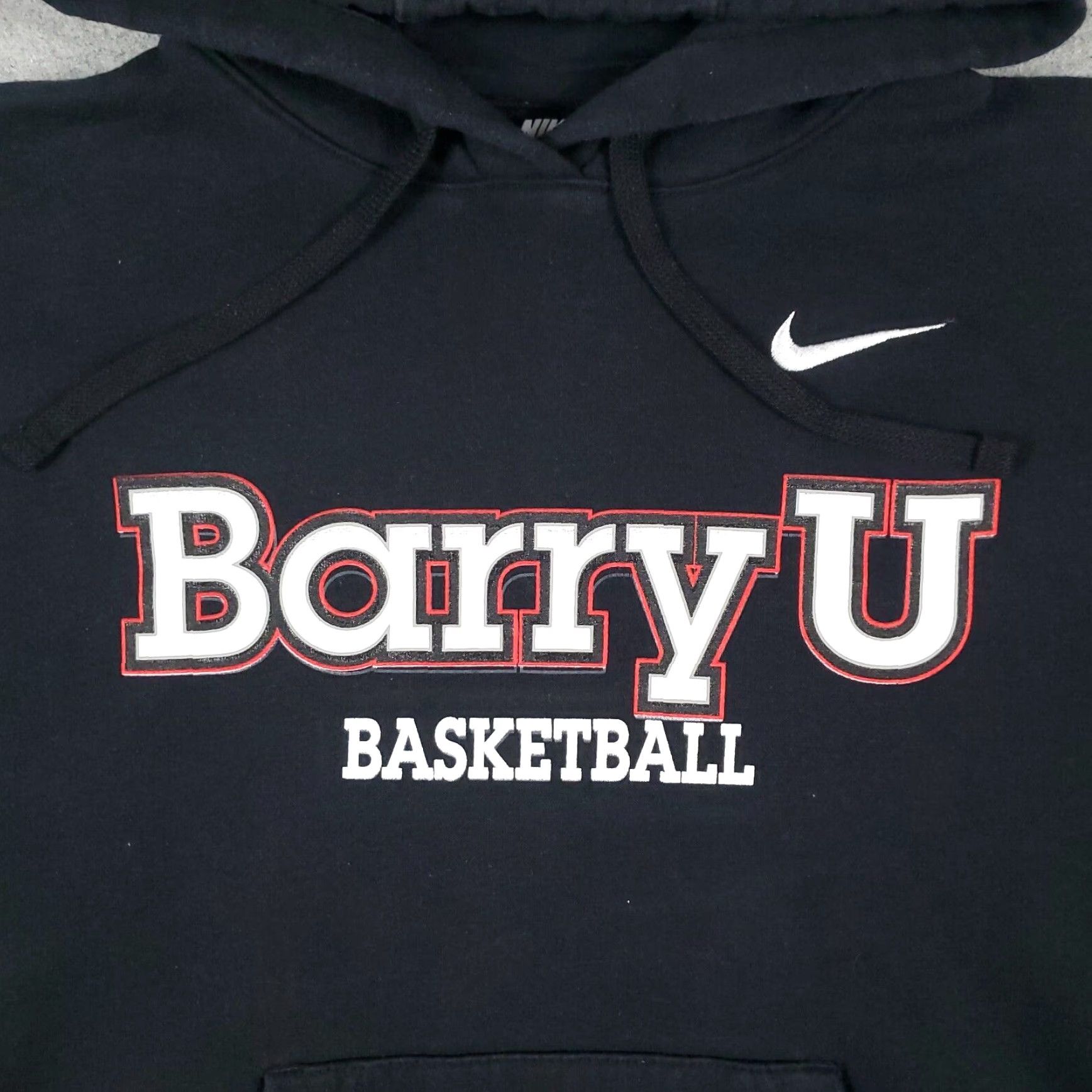 Nike Nike Womens Medium Black Barry Swoosh Pullover Hoodie Sweatshirt Ladies Size M / US 6-8 / IT 42-44 - 2 Thumbnail