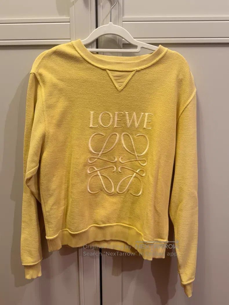 Loewe Loewe Yellow embroidered logo sweatshirt Size XS / US 0-2 / IT 36-38 - 1 Thumbnail