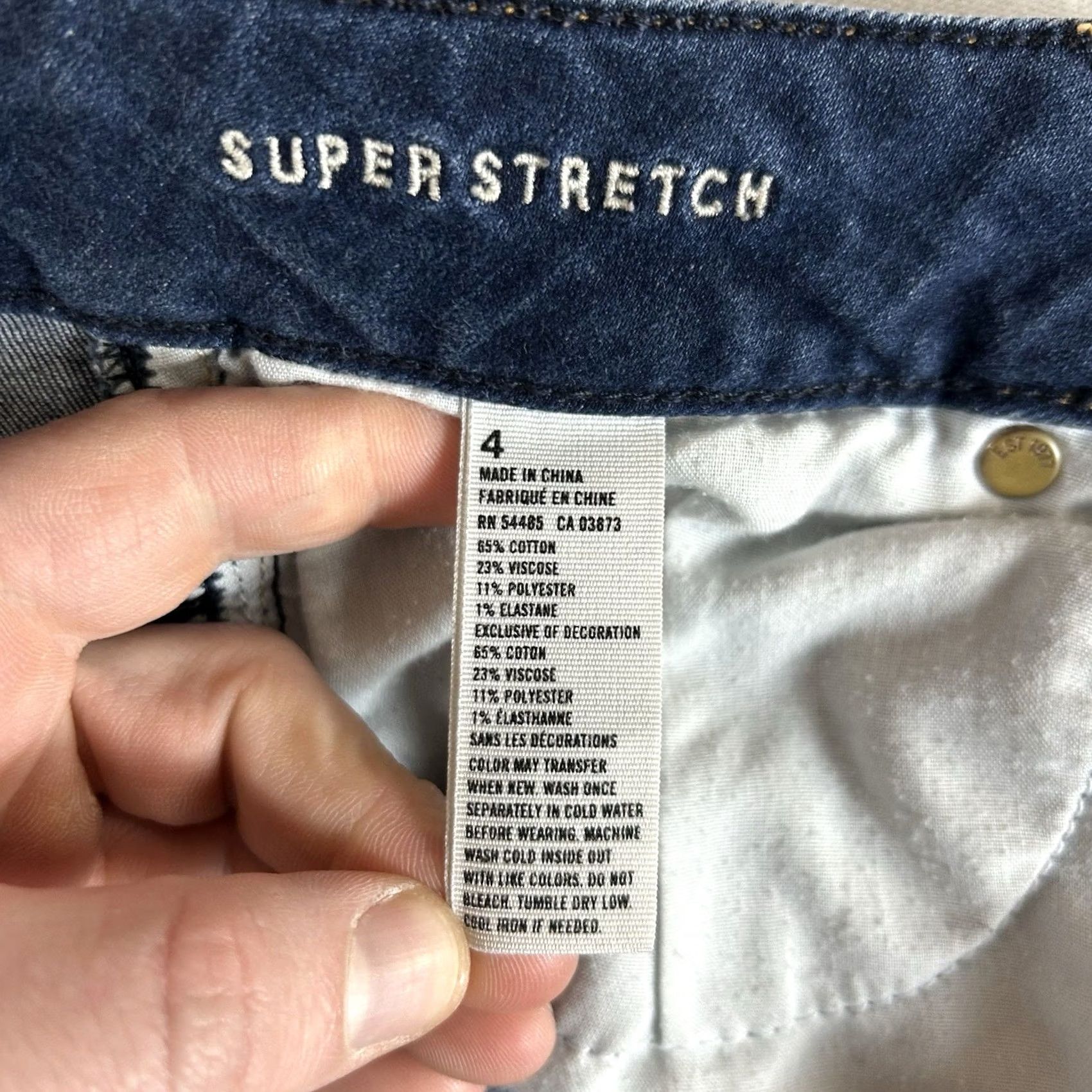 American Eagle Outfitters American Eagle Outfitters Super Stretch Jean Shorts Women's 4 Cut-Off Denim AEO Jeans Shorts Casual 4 Womens Size 27" / US 4 / IT 40 - 4 Thumbnail