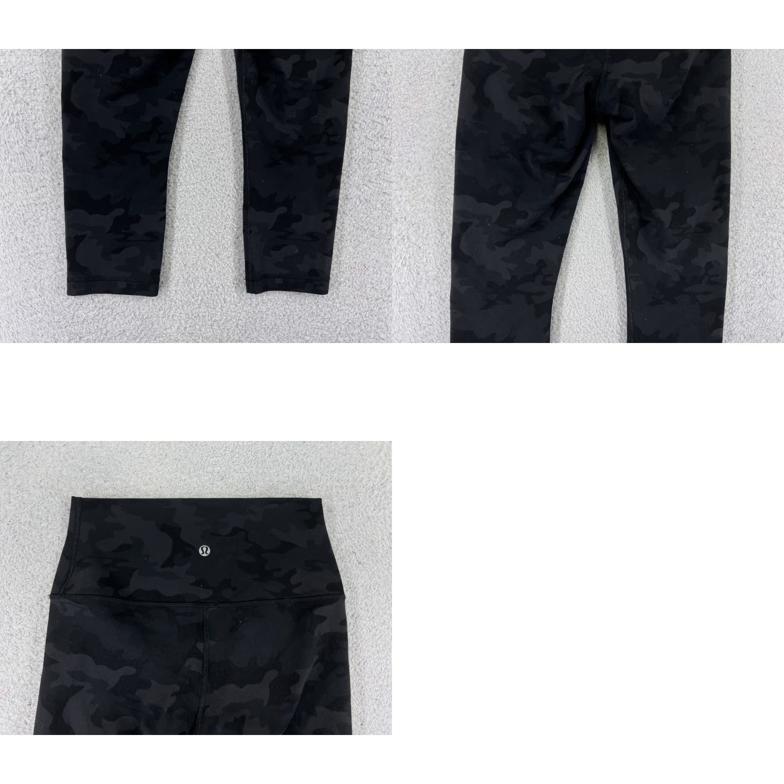 Lululemon Lululemon Pants Womens 4 Black Gray Camouflage Leggings Activewear Pockets 19 In Inseam Relaxed Size 27" / US 4 / IT 40 - 9 Thumbnail