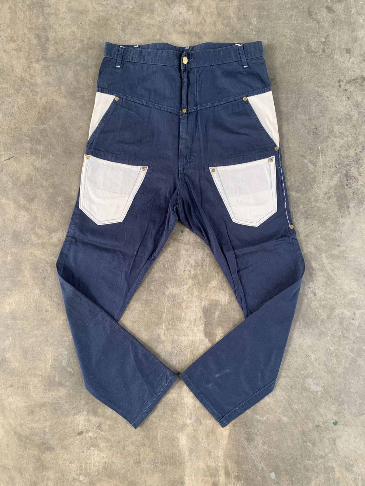 mercibeaucoup Mercibeaucop issey miyeake drop crotch contrast down pocket Size US 31 - 5 Thumbnail