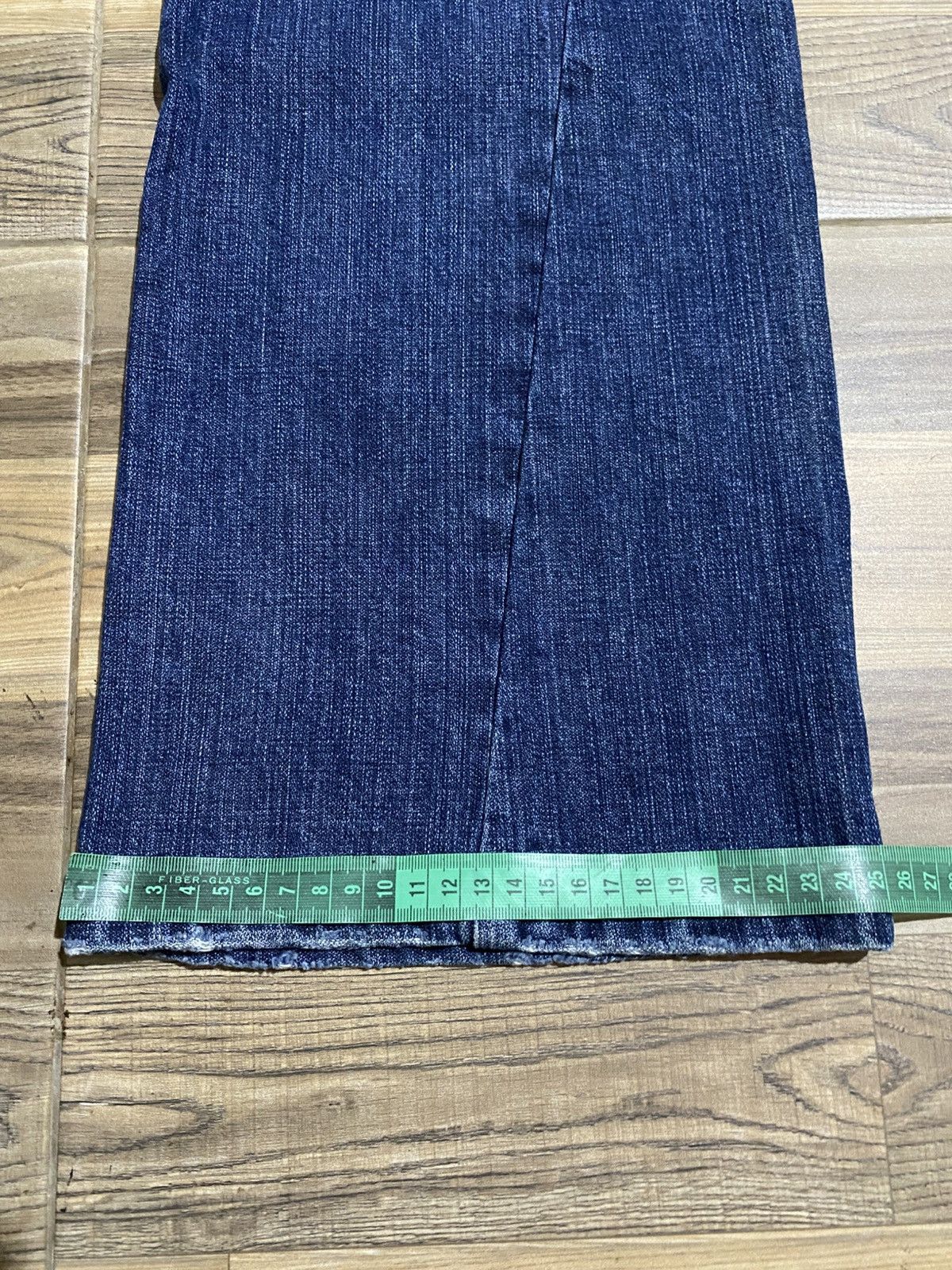 If Six Was Nine × Japanese Brand × Le Grande Bleu (L.G.B.) 🇯🇵 NIL ADMIRARI DOUBLE WAIST SNAKE FLARED JEANS Size US 30 / EU 46 - 18 Thumbnail