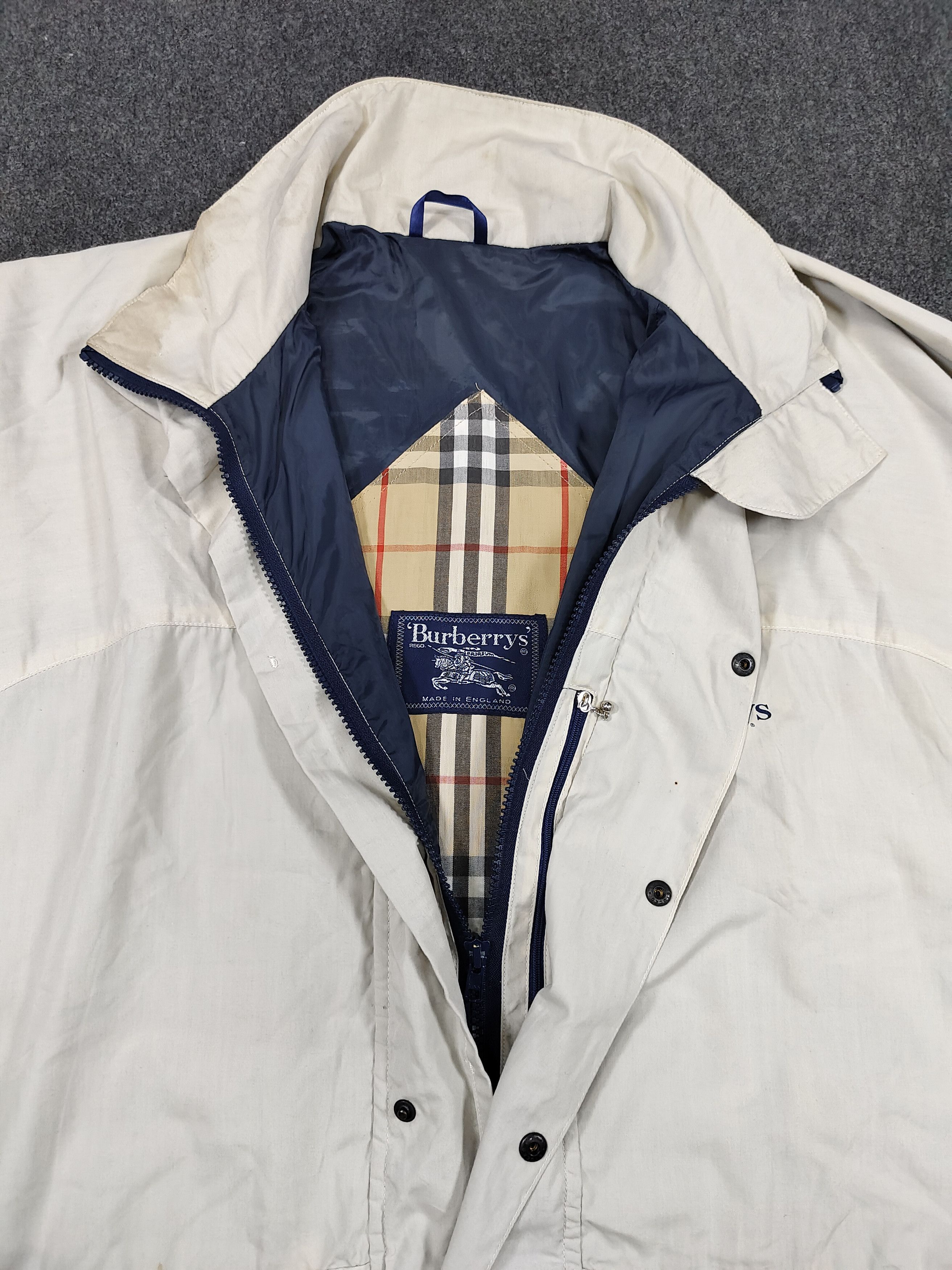 Burberry 80s Burberrys Nova Check Lining Heritage Archive Field Jacke Size US L / EU 52-54 / 3 - 4 Thumbnail