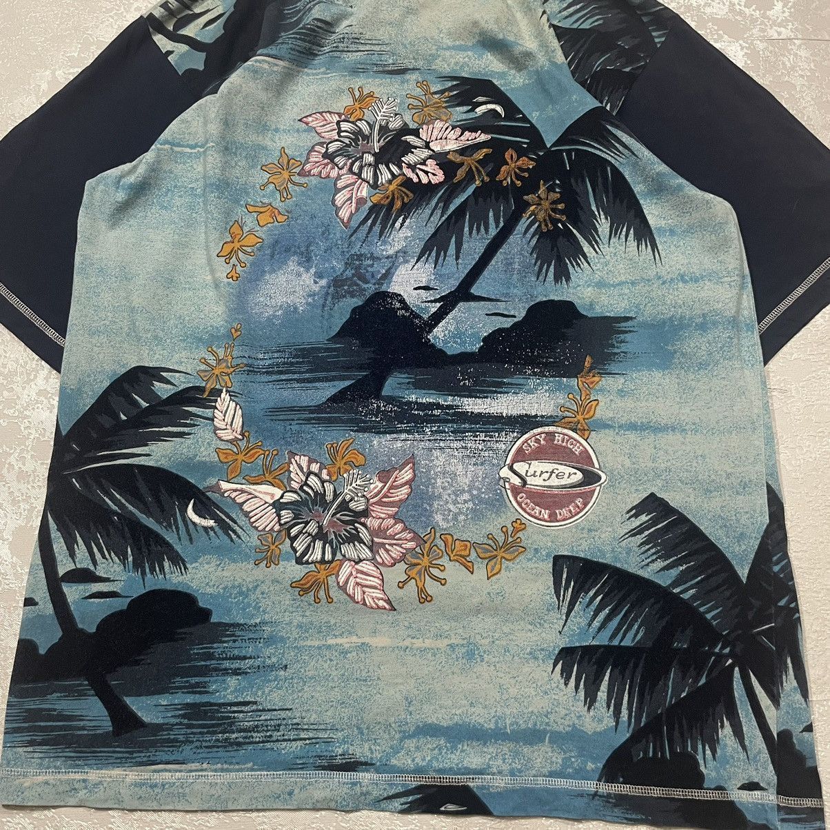 Ocean Pacific Vintage 90s Pacific Surf Sky High All Overprint Miami T shir Size US XL / EU 56 / 4 - 2 Thumbnail