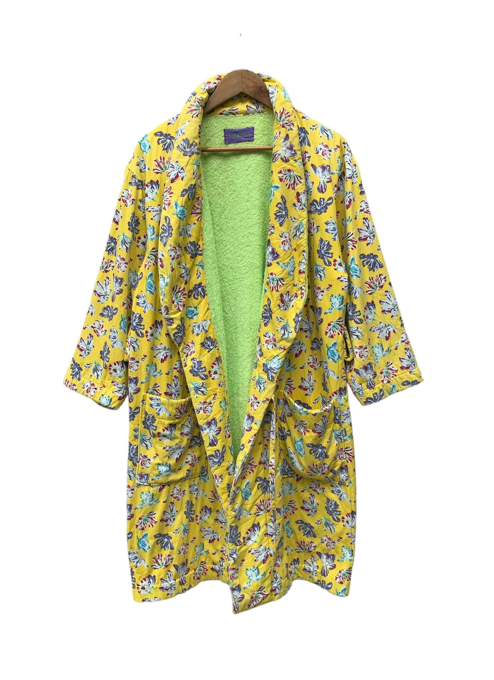 Kenzo Archival Kenzo Flower All Over Print Cotton Robe Kimono Size US L / EU 52-54 / 3 - 1 Thumbnail