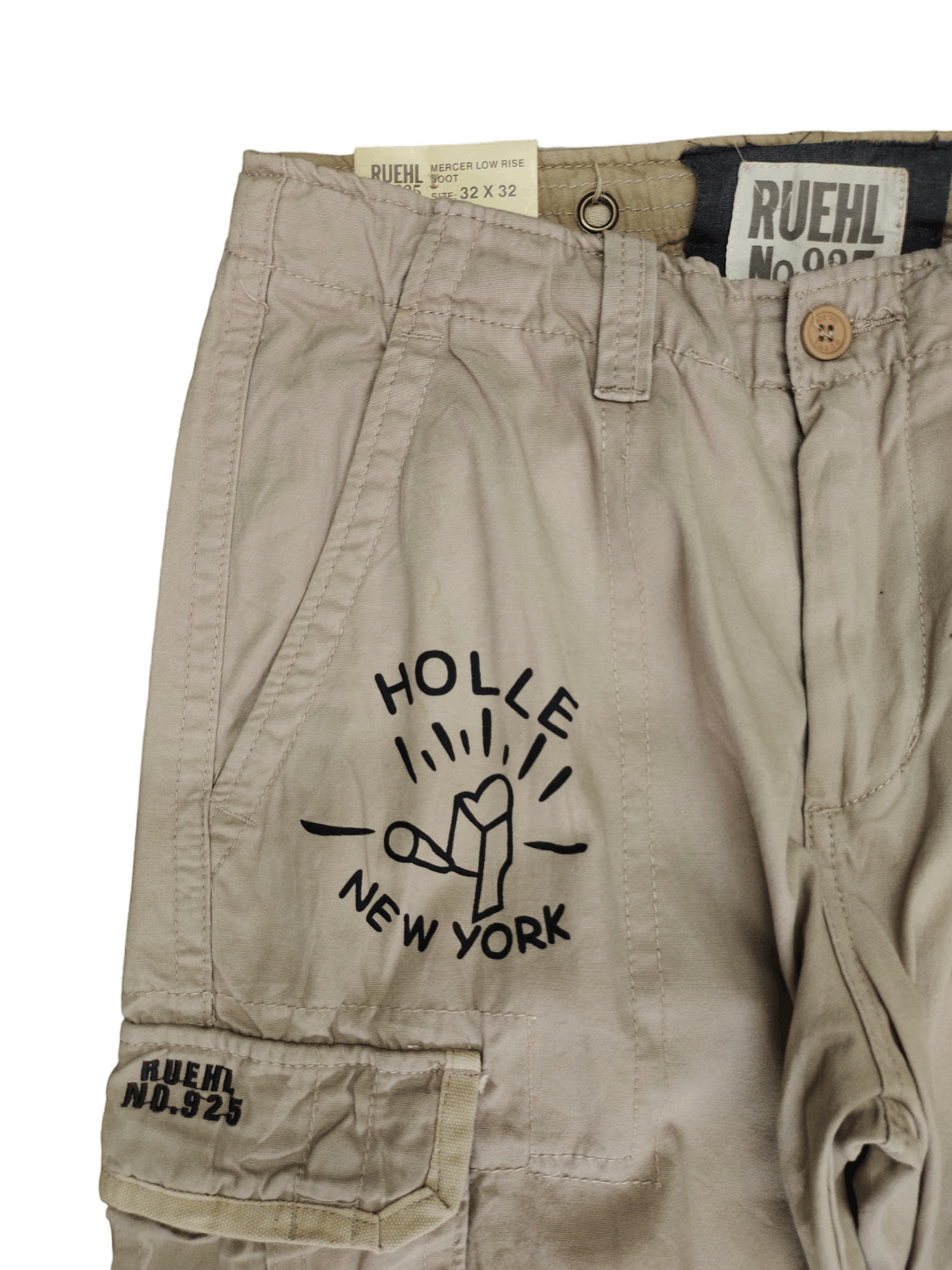 Ruehl No. 925 Baggy Cargo Pants Ruehl No. 925 Wide Leg Naked Pin Up Girls Size US 32 / EU 48 - 4 Thumbnail