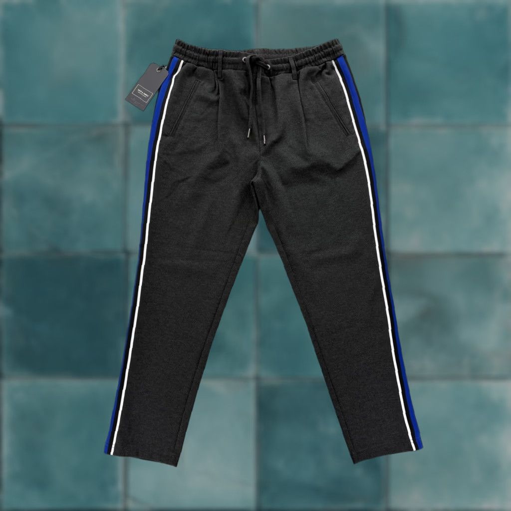 Jack & Jones JACK & JONES Jogger Pants Mens 31x27 Dark Gray Stripe Stretch Tapered Casual NWT Size US 31 - 1 Thumbnail