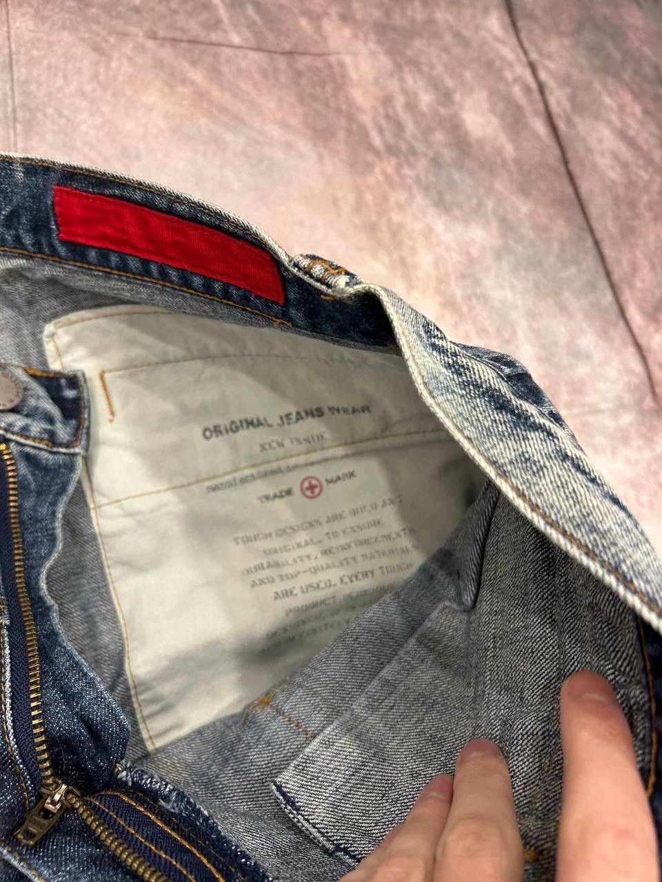 Tornado Mart Vintage TOUGH Jeansmith Multi Pocket Cargo Denim Jeans Size 32 Archive Y2K Distressed Size US 32 / EU 48 - 6 Thumbnail