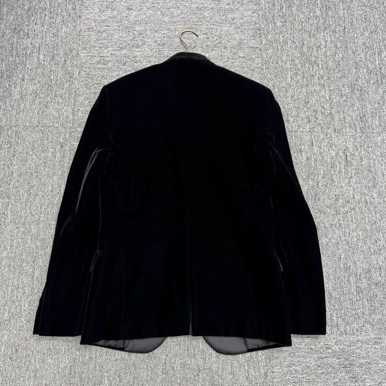 Saint Laurent Paris SLP Black Velvet Blazer Jacket- Size US M / EU 48-50 / 2 - 5 Thumbnail