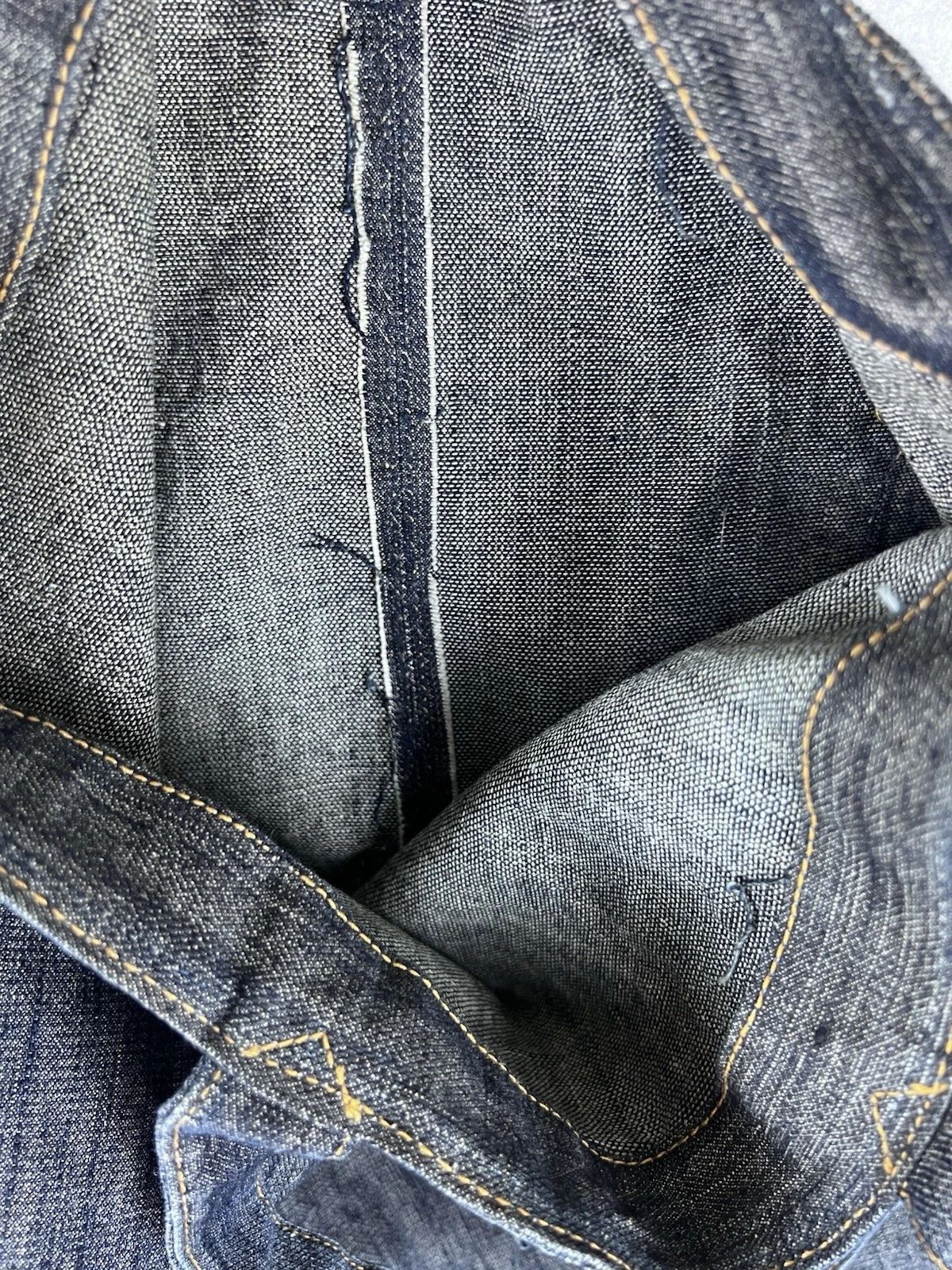 Vintage Vintage Selvedge Denim Tote Bag | 1960s–1970s Workwear Style Size ONE SIZE - 3 Thumbnail