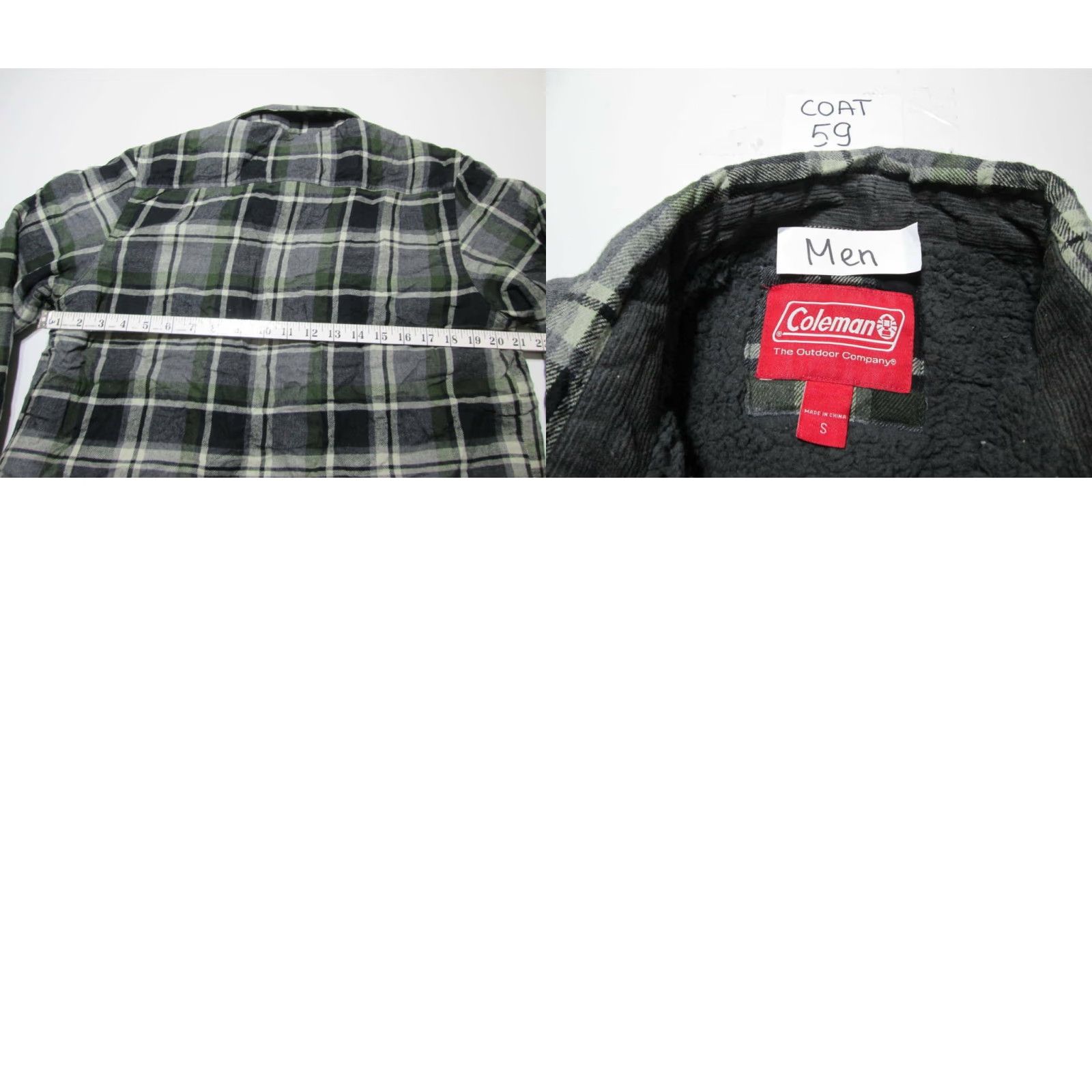 Vintage Coleman Jacket Mens S Gray Check Bomber Button Front Pockets Collared NWT Size US S / EU 44-46 / 1 - 8 Thumbnail