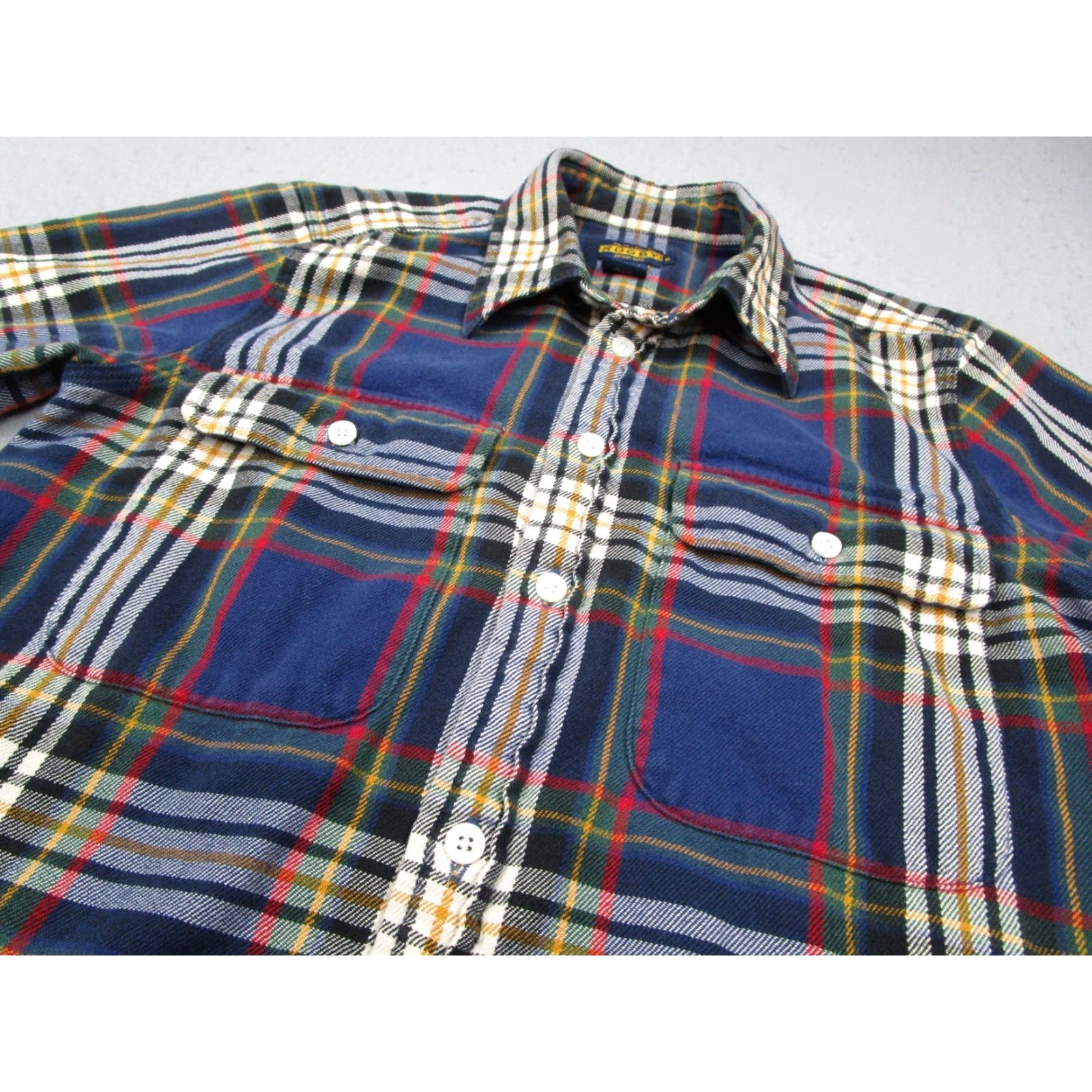 Ralph Lauren Ralph Lauren Rugby Shirt Women 2 Blue Plaid Flannel Button Up Long Sleeve Size XS / US 0-2 / IT 36-38 - 2 Thumbnail