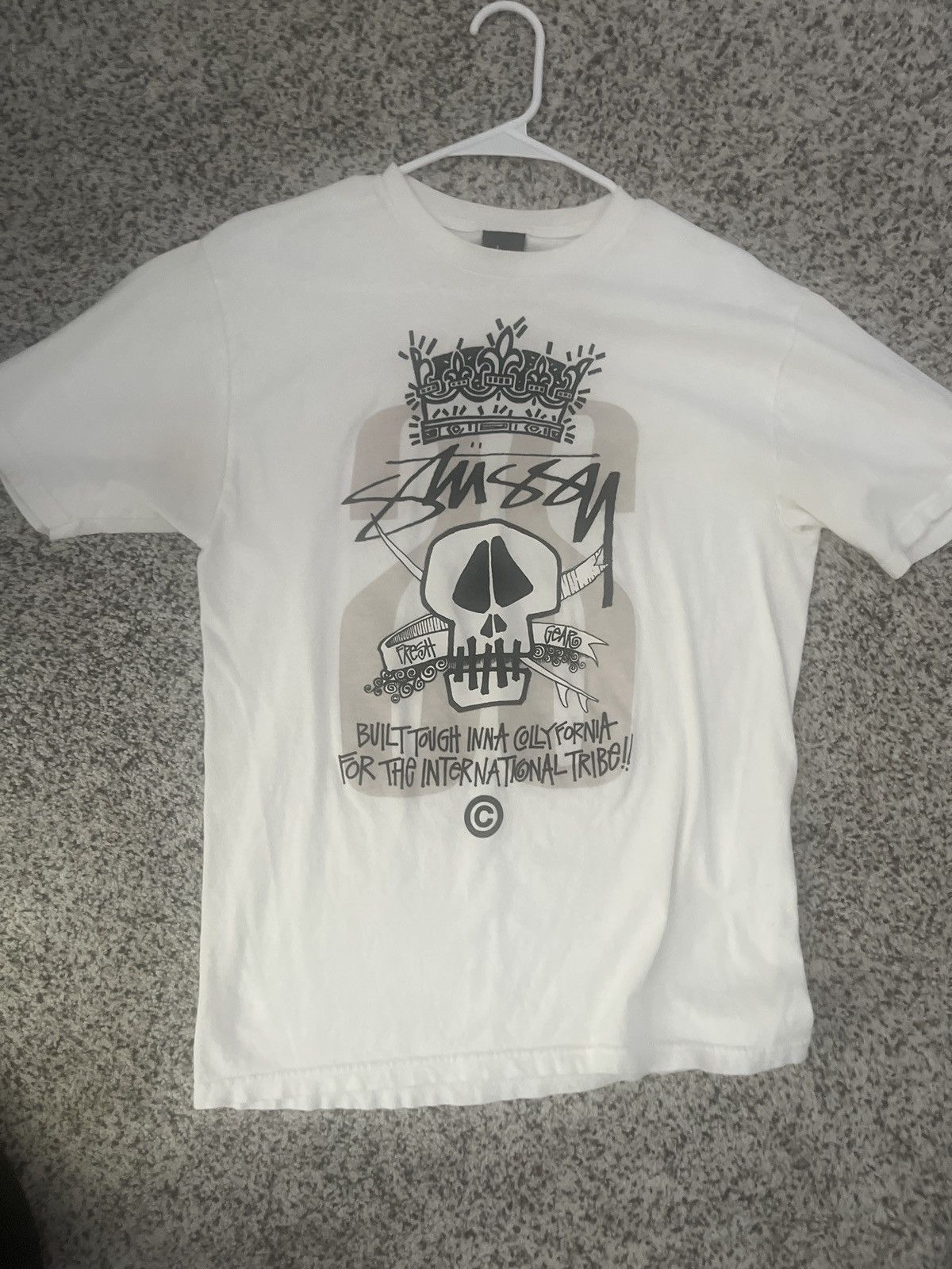 Stussy White stussy graphic Tee Size US M / EU 48-50 / 2 - 5 Thumbnail