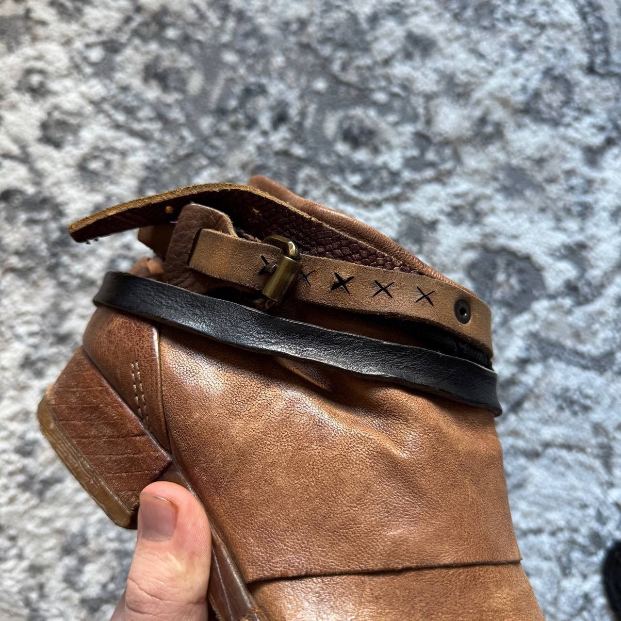 A.S.98 A.S. 98 Avantgarde Ankle Western Airstep Boho Leather Boots Size US 8 / IT 38 - 7 Thumbnail