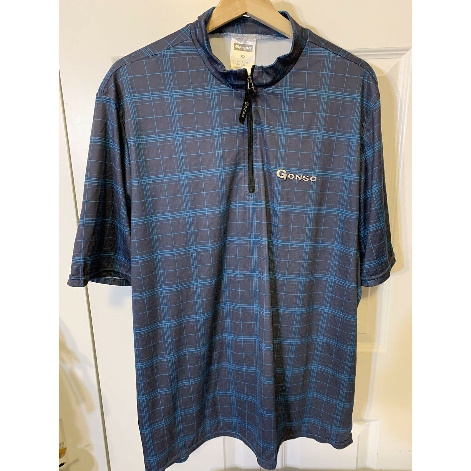 Other Gonso Cycling Jersey Men’s Sz XXL Blue plaid Size US XXL / EU 58 / 5 - 1 Thumbnail