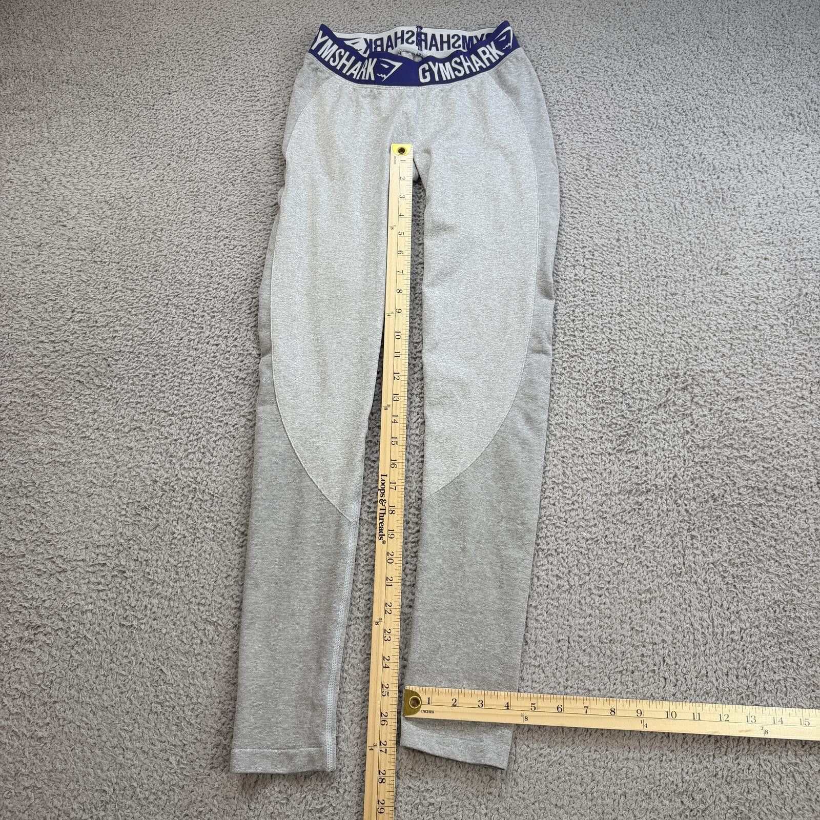 Gymshark Gymshark Gray Seamless Sculpt Leggings Women’s XS Blue Waist Size 26" / US 2 / IT 38 - 4 Thumbnail