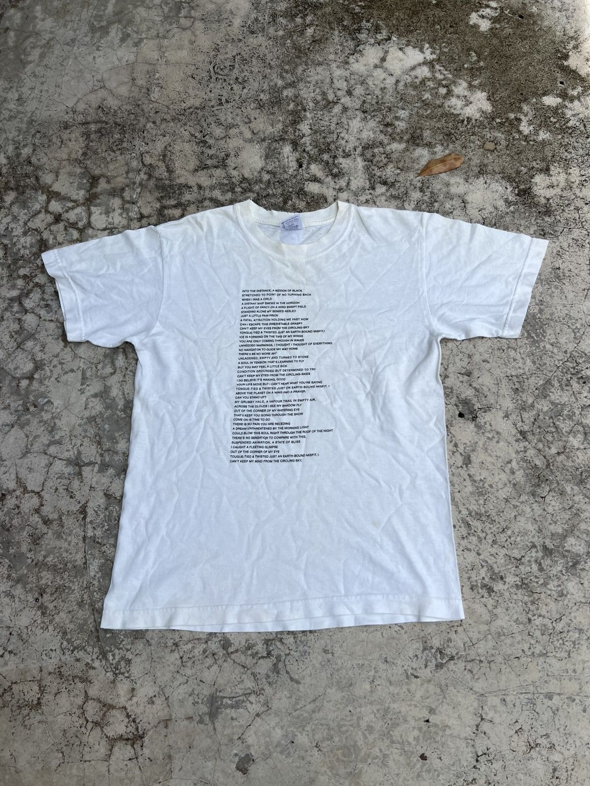 Band Tees × Pink Floyd × Vintage Vintage 90’s Pink Floyd Lyrics Shirt Size US S / EU 44-46 / 1 - 1 Thumbnail