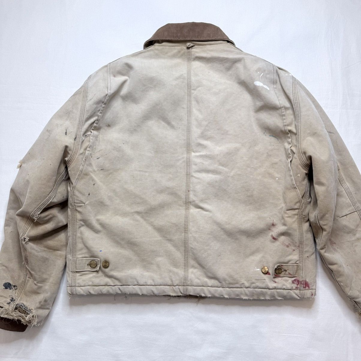 Carhartt Vintage 90s Carhartt Arctic Detroit J02 BRN Thrashed Jacket Size US L / EU 52-54 / 3 - 7 Thumbnail