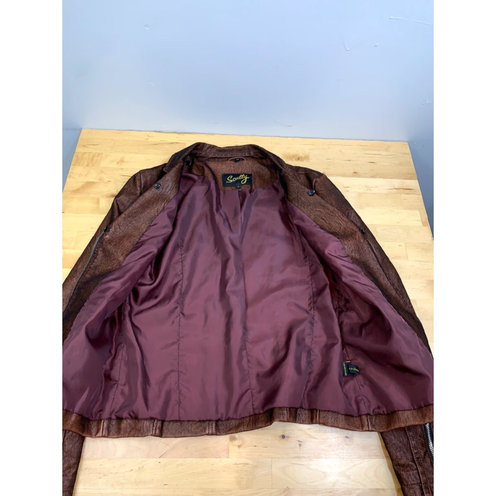 Scully Vintage Scully Western Jacket Womens S Brown Pockets Zip Size S / US 4 / IT 40 - 3 Thumbnail