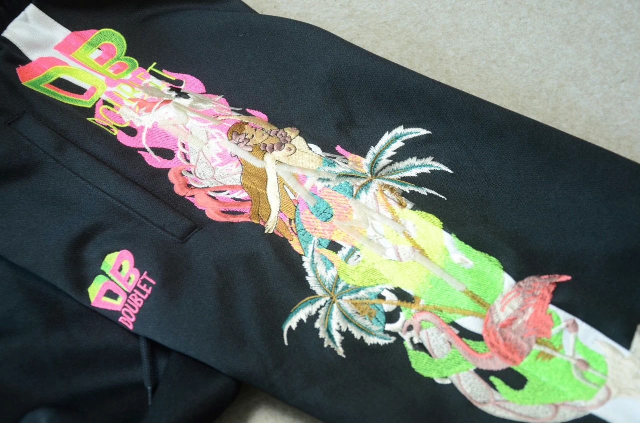 Doublet Doublet Black Large Embroidered Sweatpants Size S Size 27" / US 4 / IT 40 - 4 Thumbnail