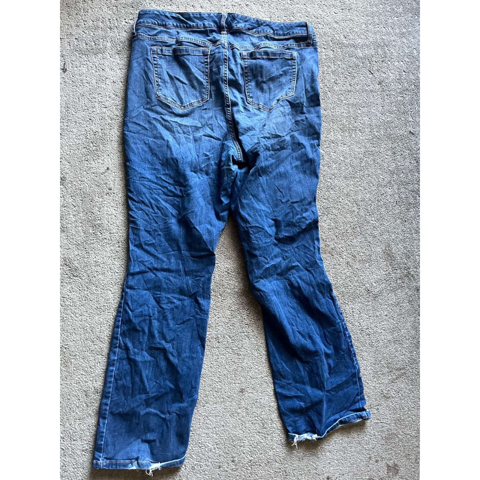 Torrid VINTAGE Torrid Jeans Women's Plus 18R Bootcut Dark Wash Blue Denim Stretch 90s, Bohemian, Preppy, Fall, Spring, Summer, Winter, Girls Size 40" / US 18 - 3 Thumbnail