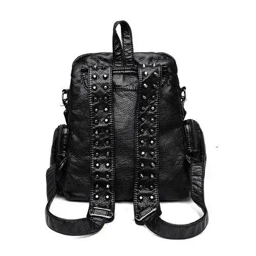 Japanese Brand Soft Leather Lappy Backpack Size ONE SIZE - 3 Thumbnail