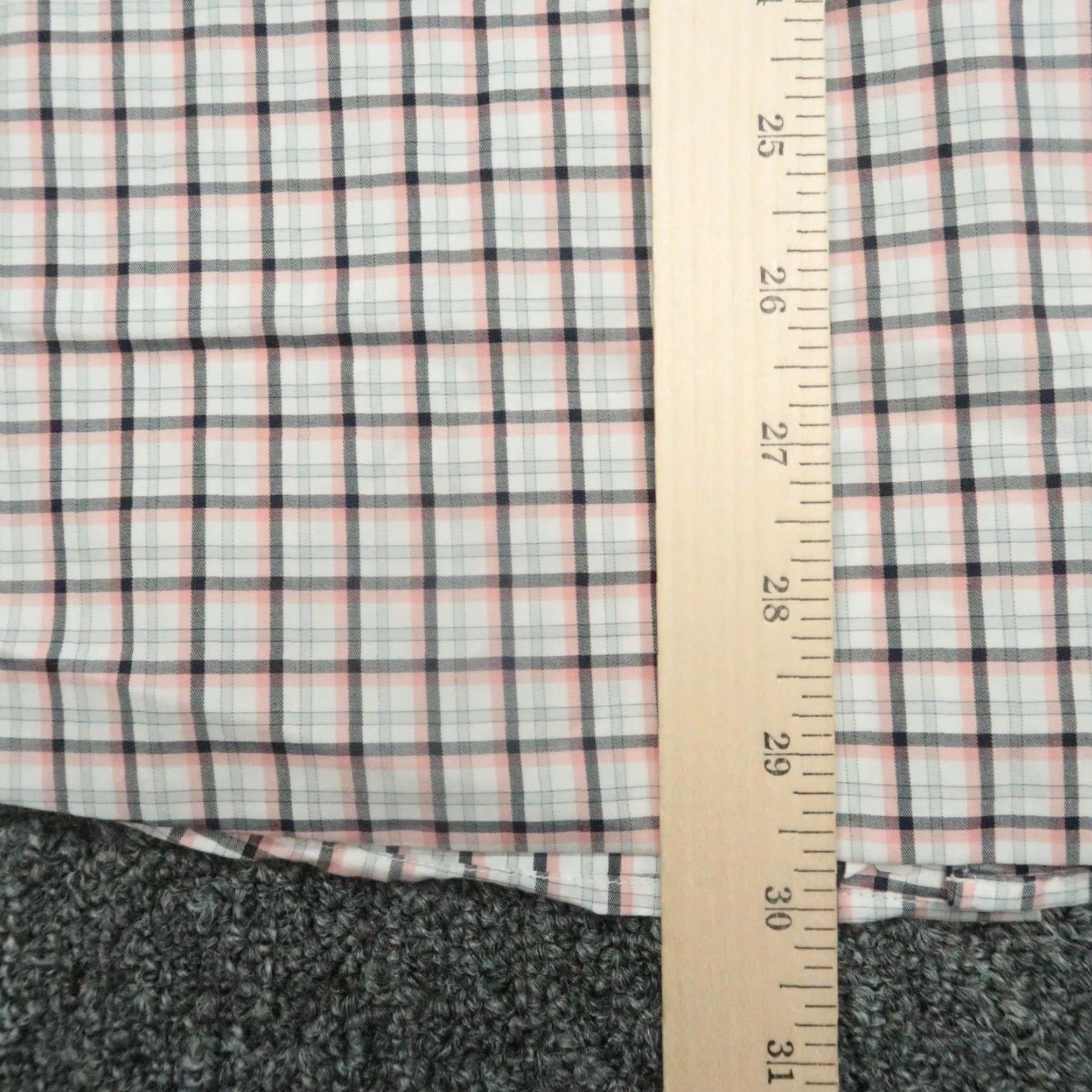 Ermenegildo Zegna Ermenegildo Zegna Button-Up Shirt Mens Large White Plaid Long Sleeve Travel Casual Dress Size US L / EU 52-54 / 3 - 7 Thumbnail