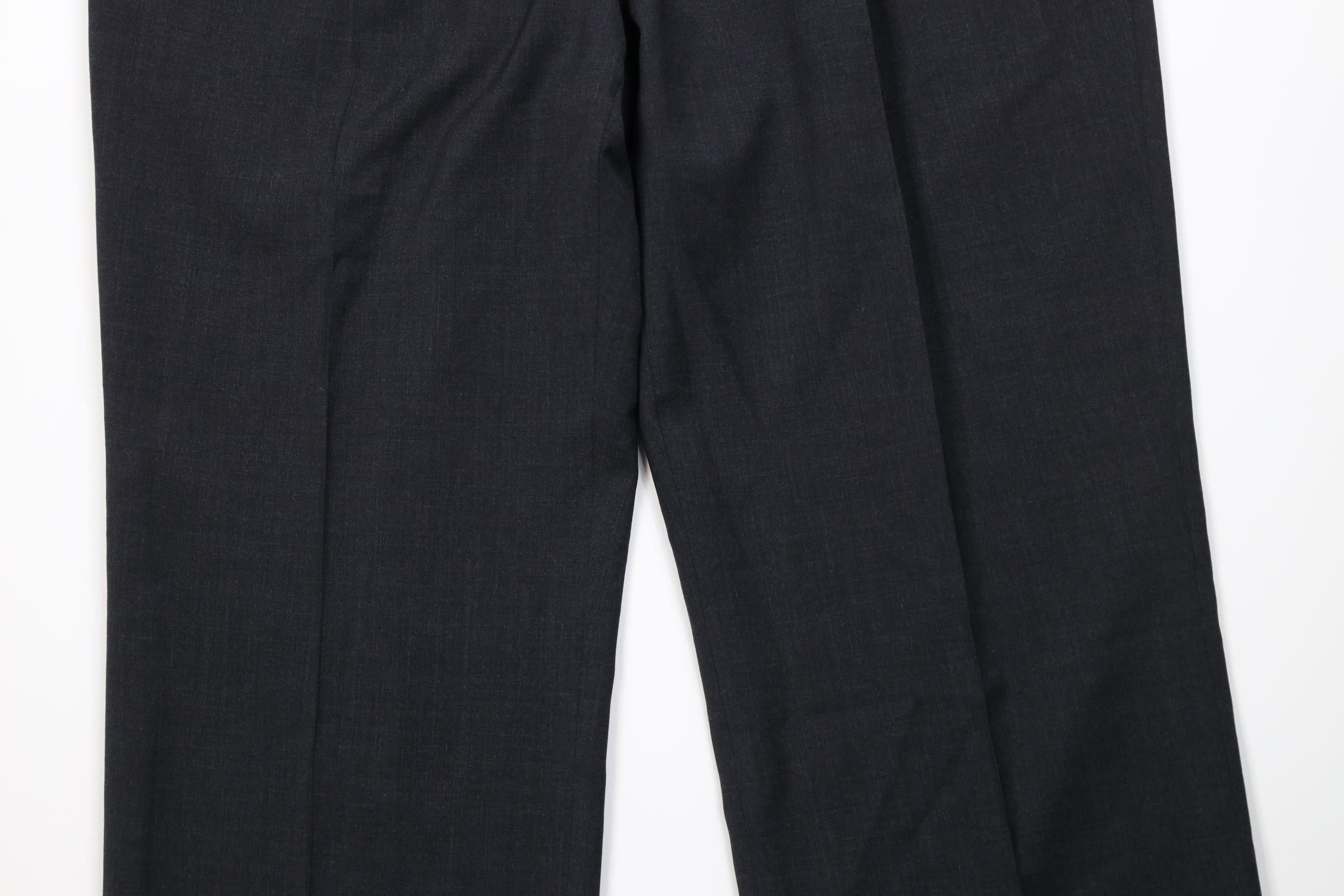Vintage Vintage 90s Streetwear Wide Leg Chino Pants Dark Gray Size US 38 / EU 54 - 3 Thumbnail