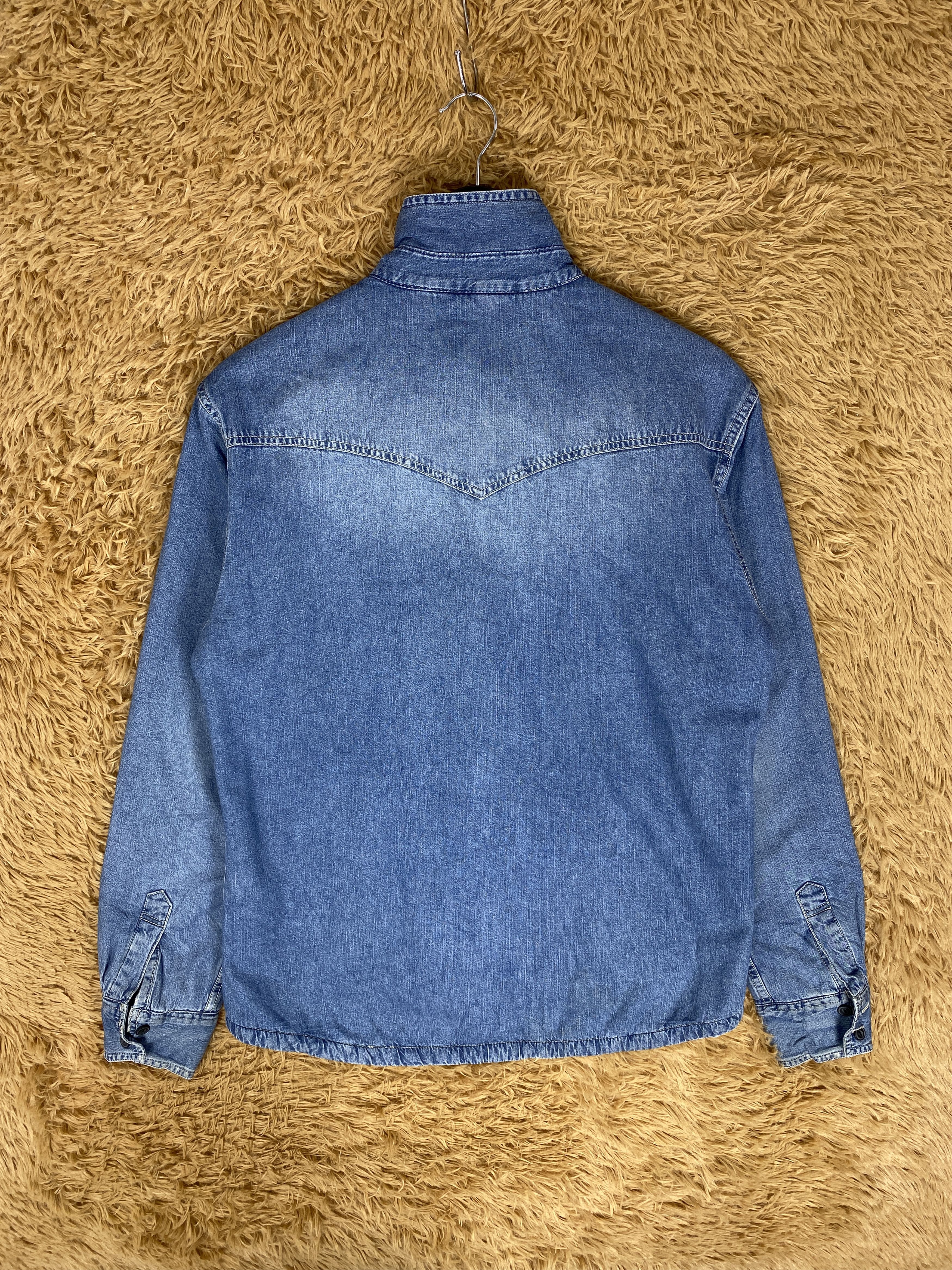 Japanese Brand Vintage Thruxton Fleece Lining Denim Jacket J2291 Size US S / EU 44-46 / 1 - 6 Thumbnail