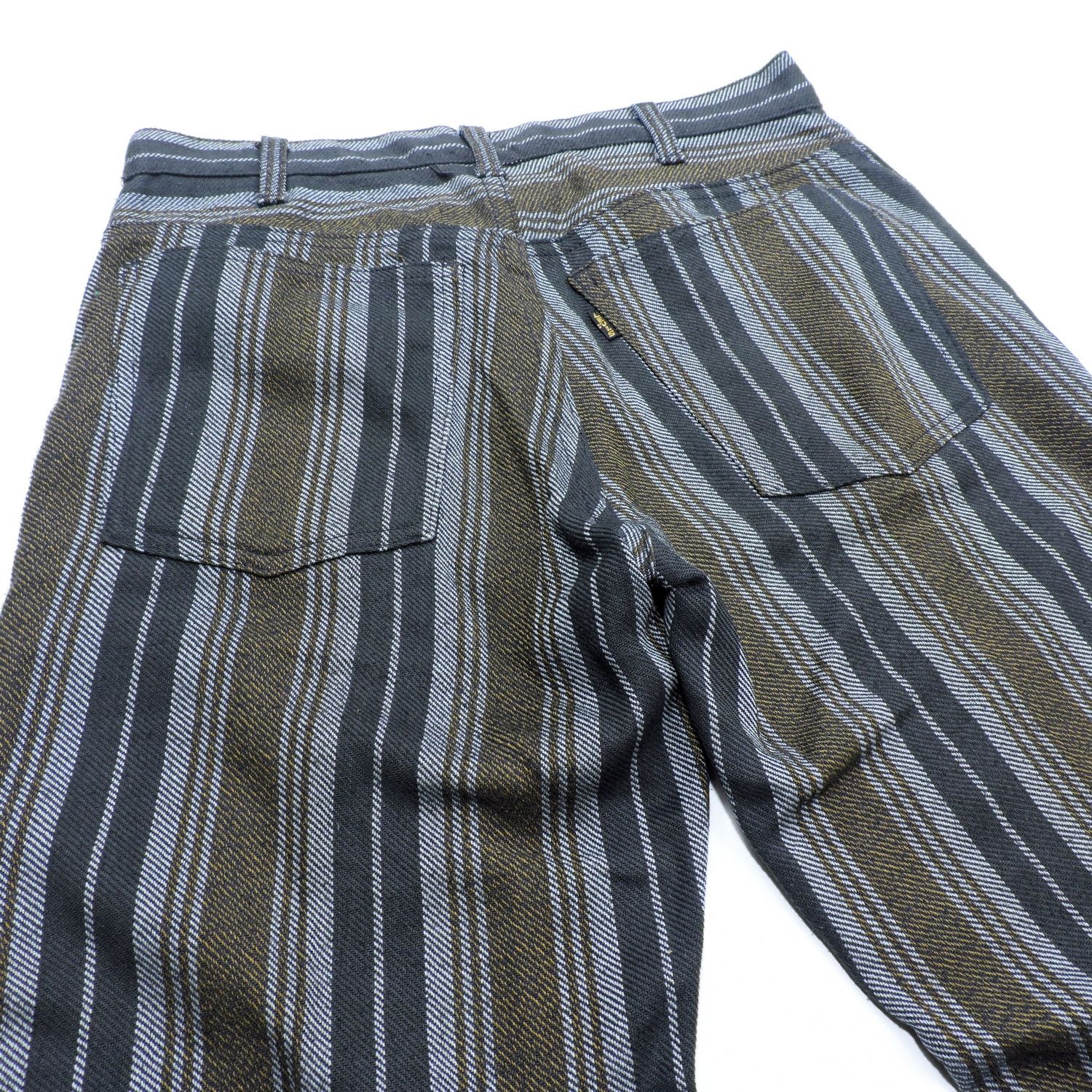 Levi's 60'S LEVI'S STA-PREST STRIPED BIG E GOLD TAB LONG PANTS Size US 30 / EU 46 - 10 Thumbnail