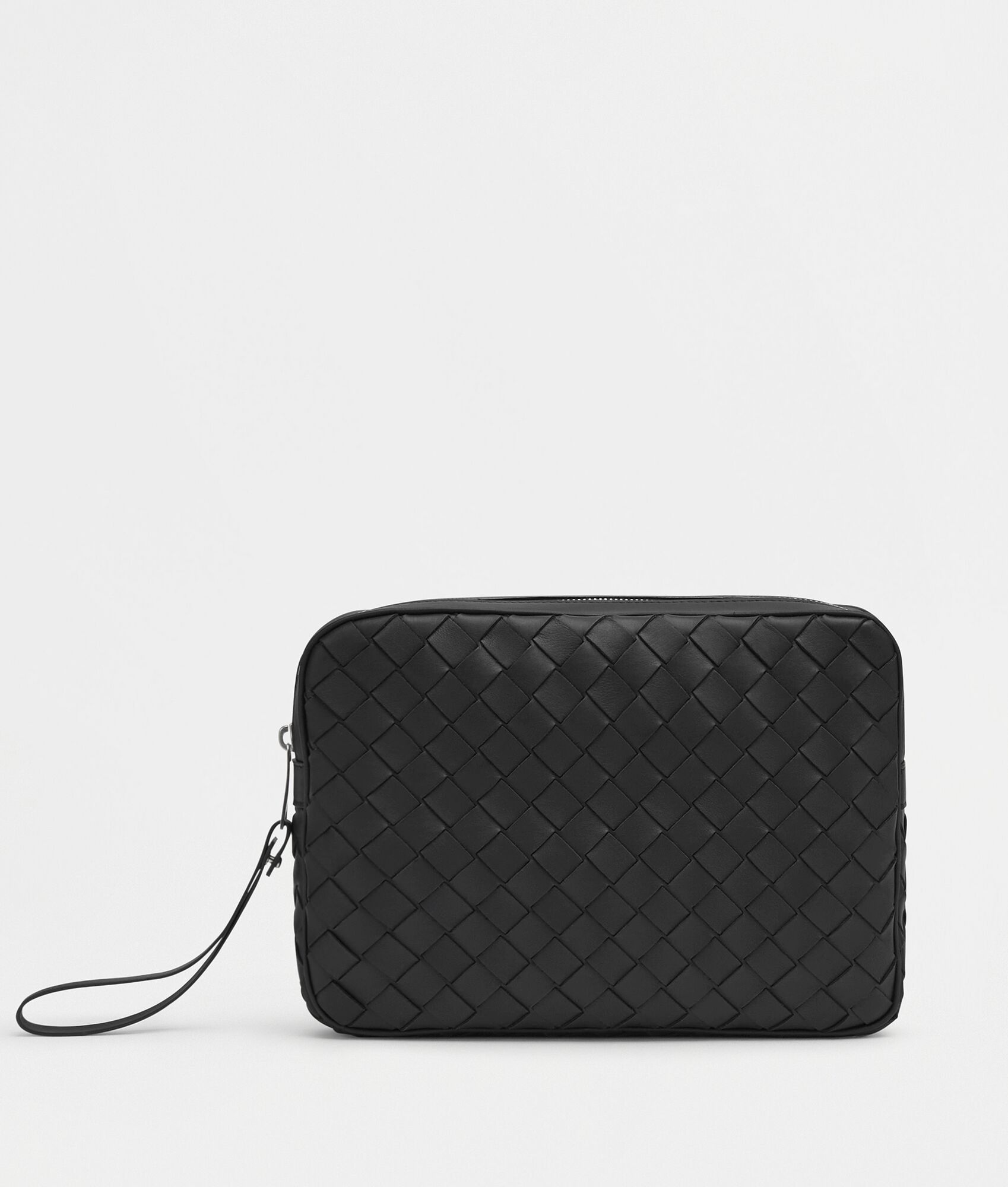 Bottega Veneta o1w1db10525 Size: OS / Classic Intrecciato Pouch in Black Size ONE SIZE - 1 Thumbnail