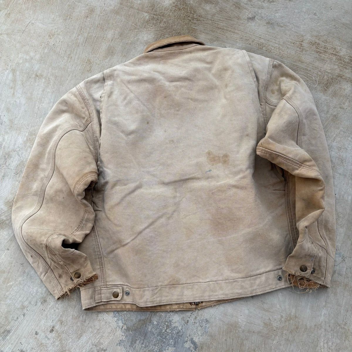 Carhartt Vintage 90s Sunfaded Carhartt Detroit Jacket Size US L / EU 52-54 / 3 - 8 Thumbnail