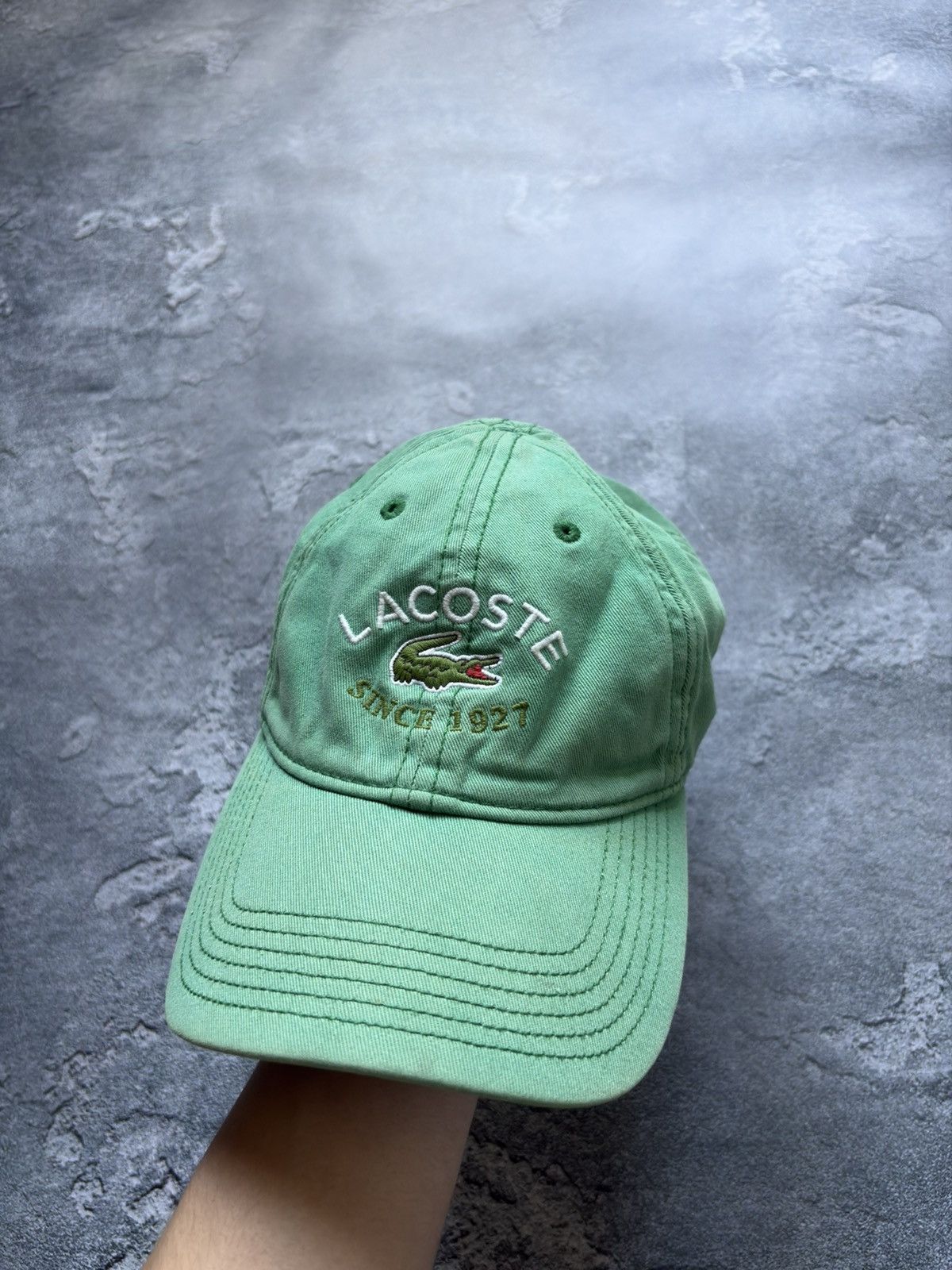 Lacoste Vintage Lacoste Streetwear Y2K Embroidered Logo Green Cap Size ONE SIZE - 1 Thumbnail