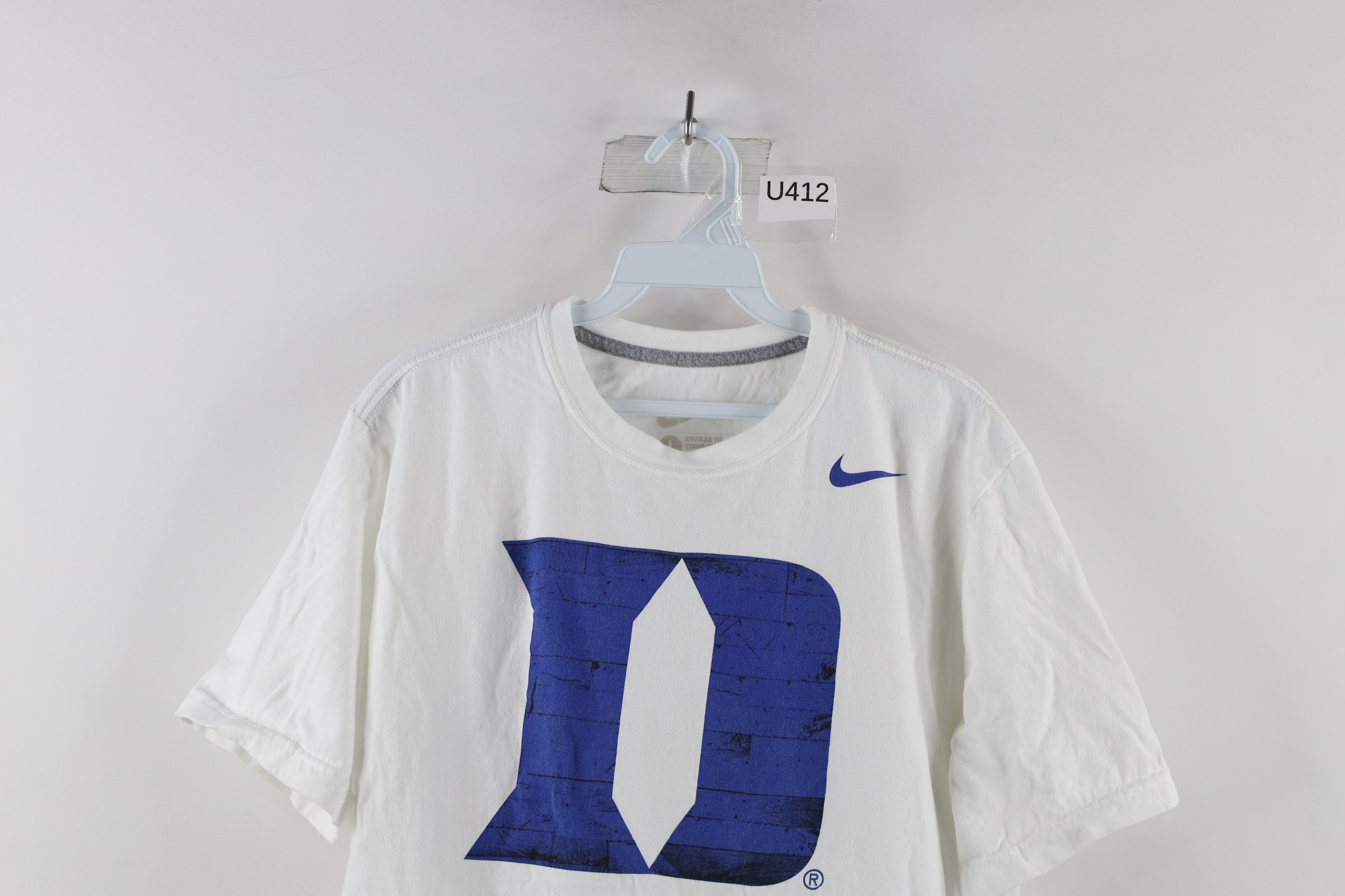 Nike × Vintage Vintage Nike Big Logo Duke University Short Sleeve T-Shirt Size US L / EU 52-54 / 3 - 2 Thumbnail
