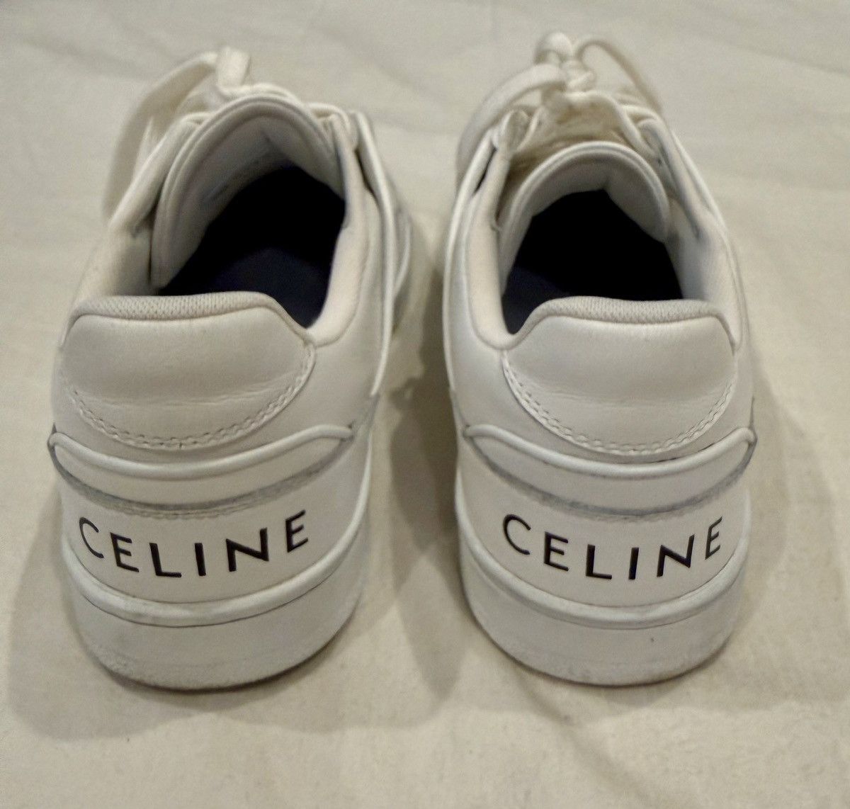 Celine CELINE CT-04 White Leather Low Top Sneakers EU 40 Size US 7 / EU 40 - 3 Thumbnail