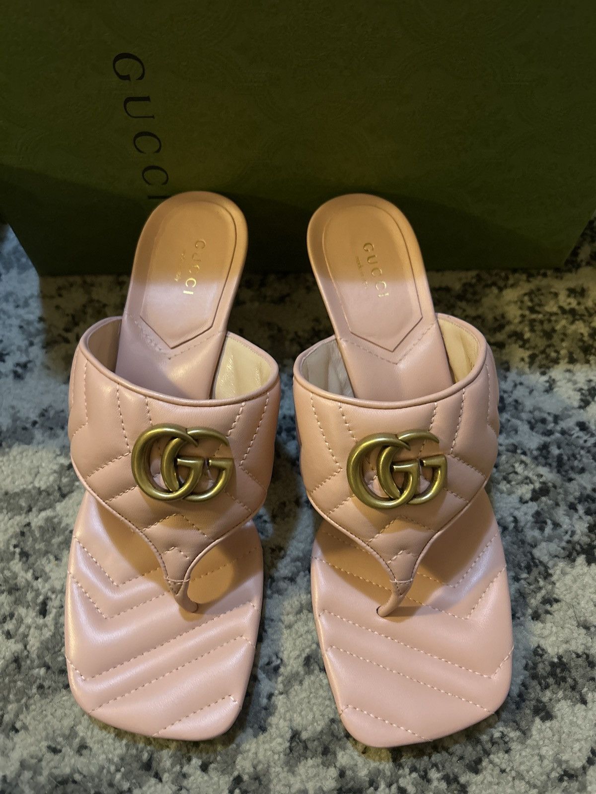 Gucci Gucci Double G Thong Sandal Mules Perfect Pink size 39 Size US 9 / IT 39 - 5 Thumbnail
