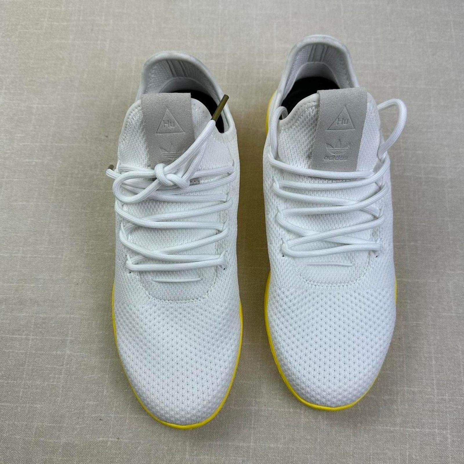 Adidas 🟡 adidas Tennis HU "Pharrell White Yellow" 7W Size US 7 / IT 37 - 3 Thumbnail