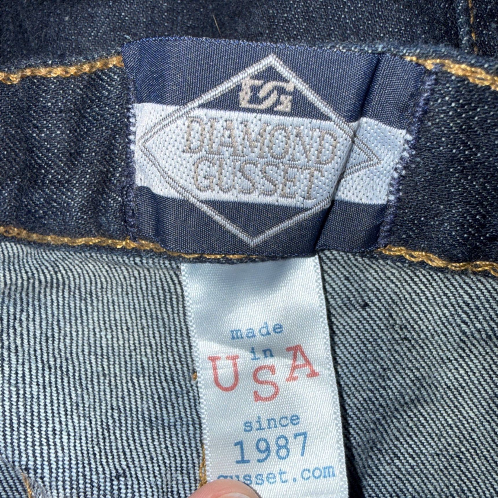 Vintage Diamond Guesset Jeans Men Straight Inseam 34 Dark Blue 38x34 Jeans Mens Style Straight Leg Denim Shirt? Size US 38 / EU 54 - 5 Thumbnail